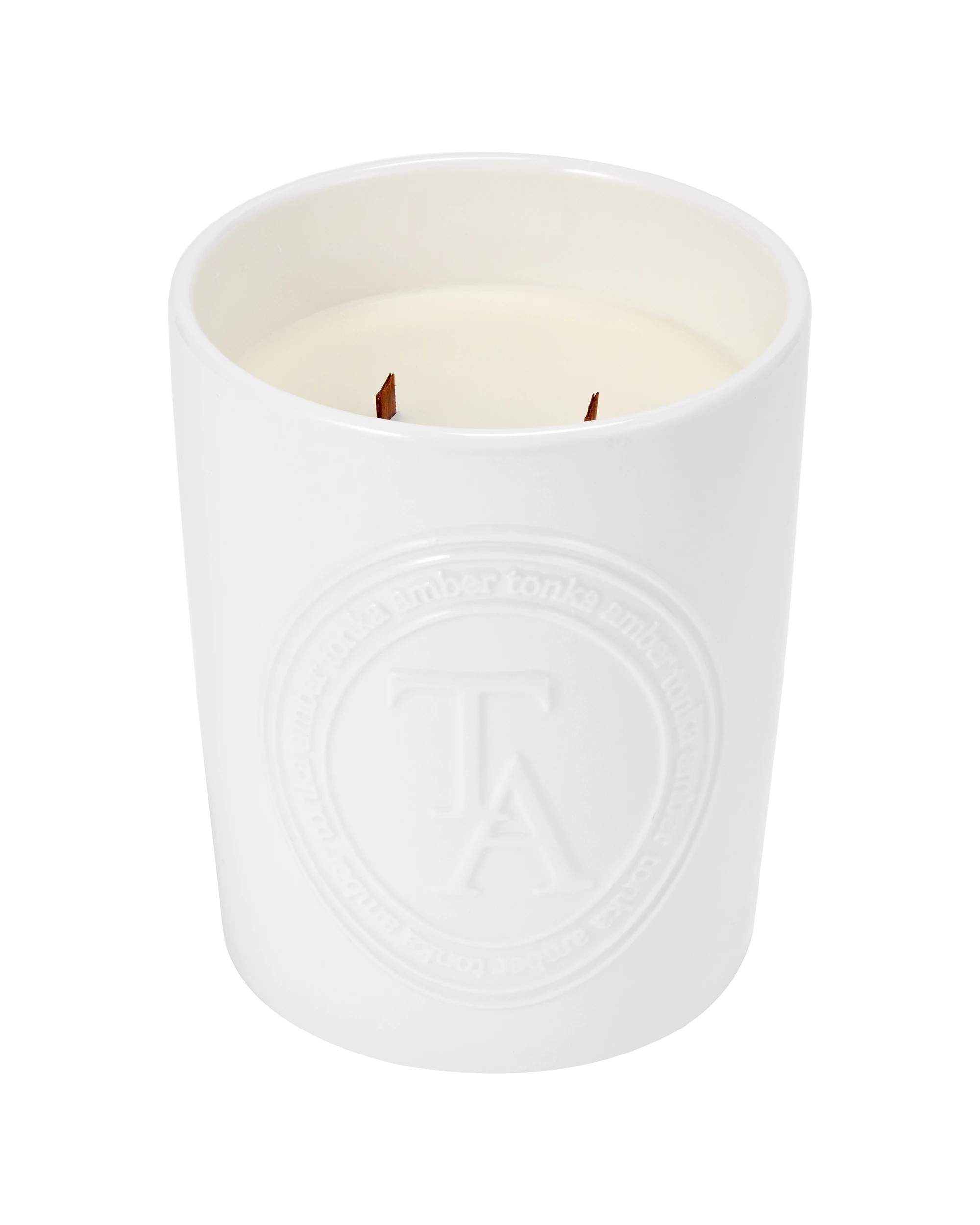 2 XL Amber Tonka Soy Wax Ceramic Candle, 2 of 6
