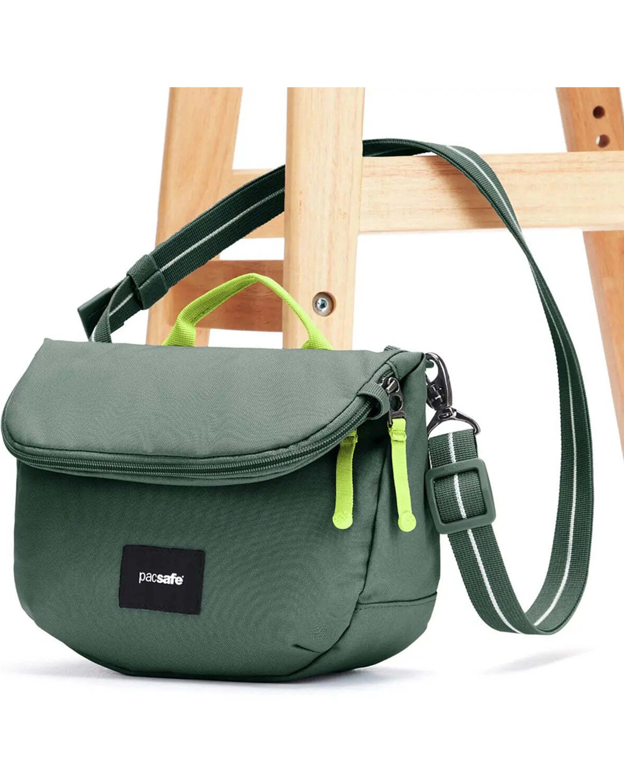 8 Pacsafe Go Anti-Theft Saddle Crossbody Bag Expandable RFID Blocking Spruce - Green, 8 of 9