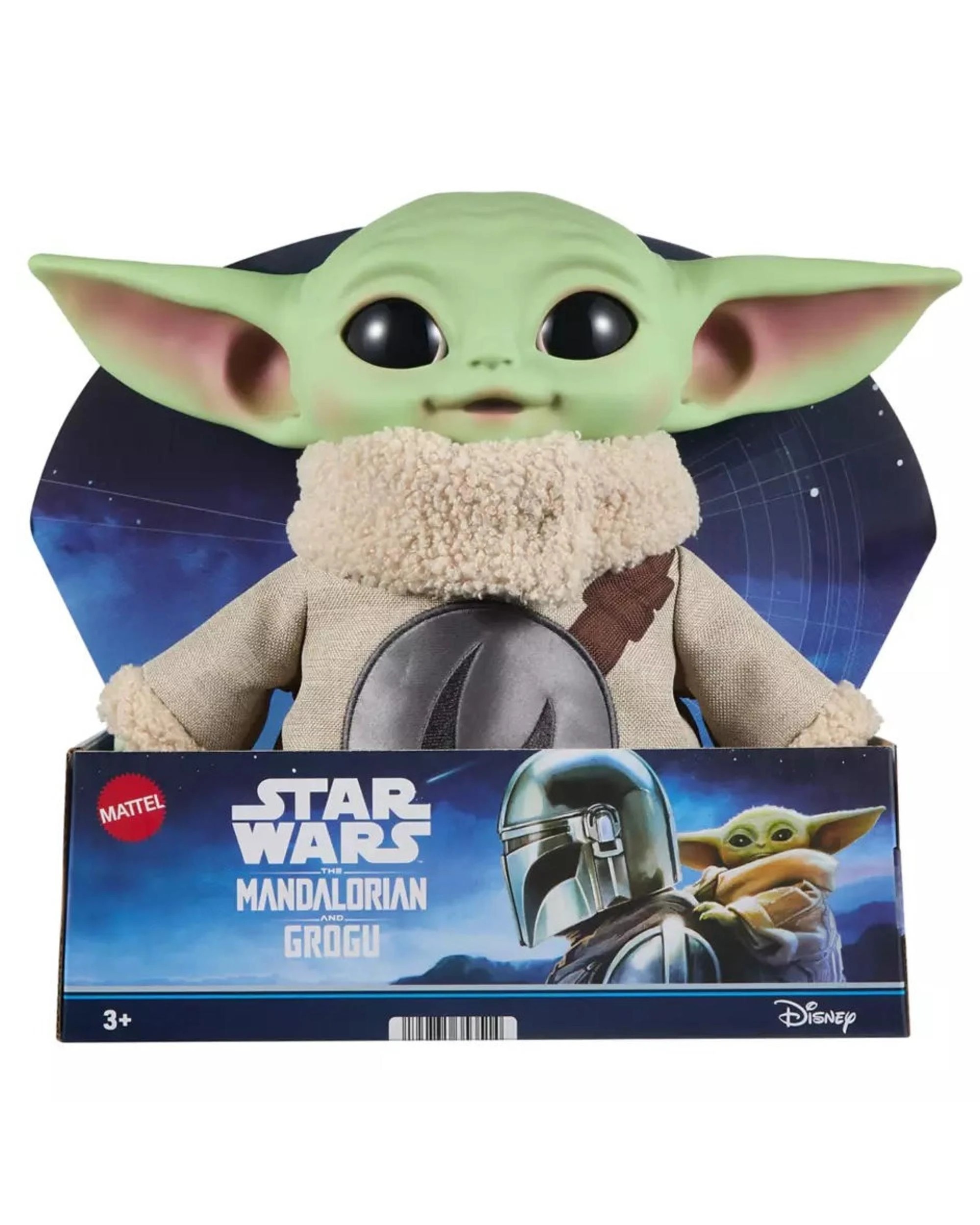 1 Star Wars The Mandalorian and Grogu Deluxe Grogu Plush, 1 of 3