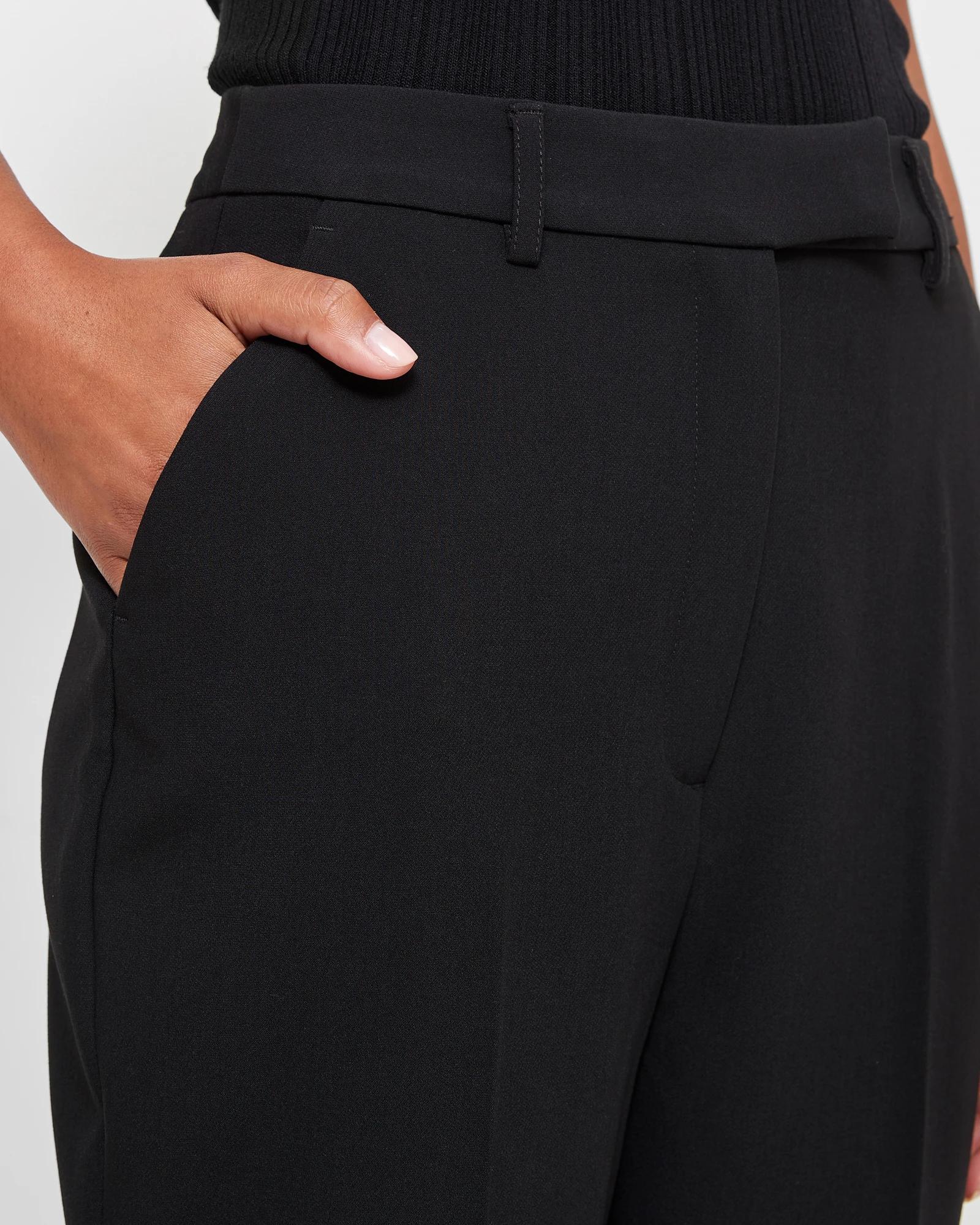 5 High Waist Slim Tapered Ankle Pants - Preview BLACK, 5 of 10