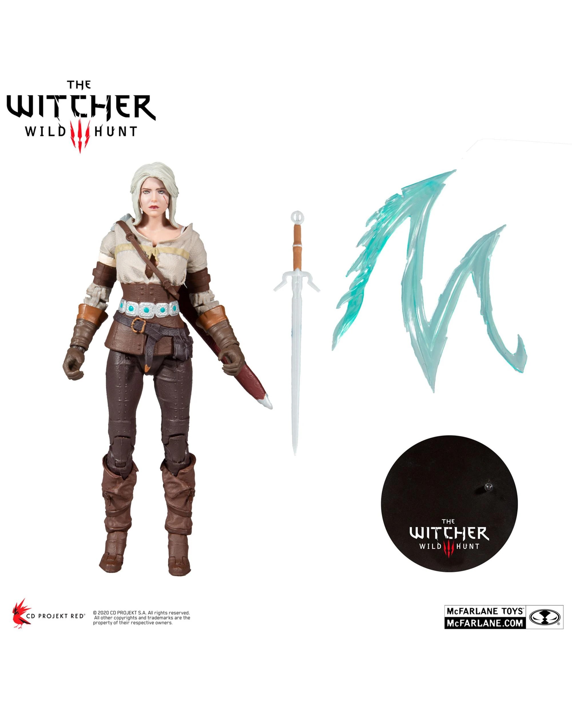 2 McFarlane Toys The Witcher 3 Wild Hunt Ciri Cirilla Fiona Elen Riannon 7 inch Action Figure, 2 of 8