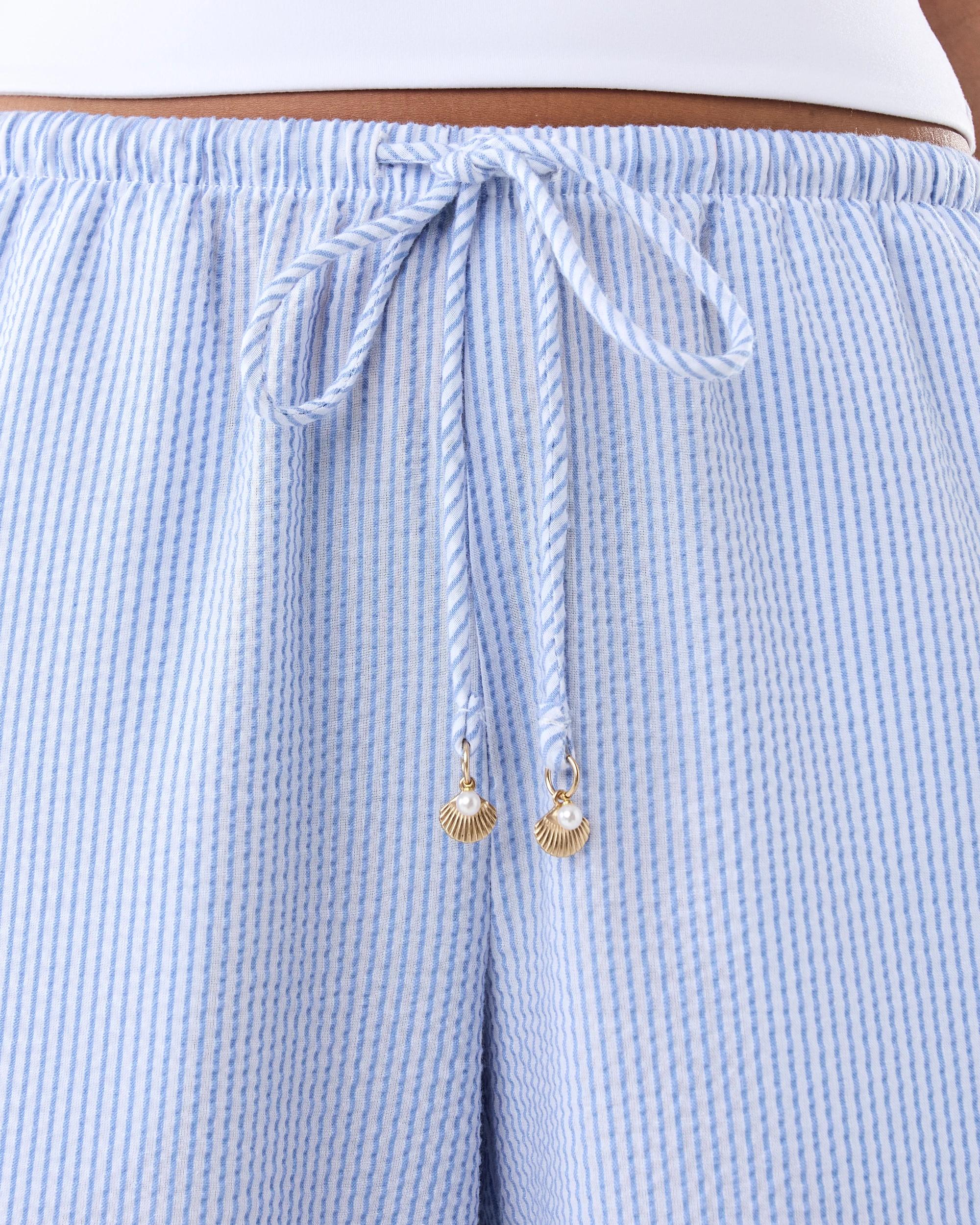 5 Pull-On Textured Pants Blu Stripe, 5 of 7