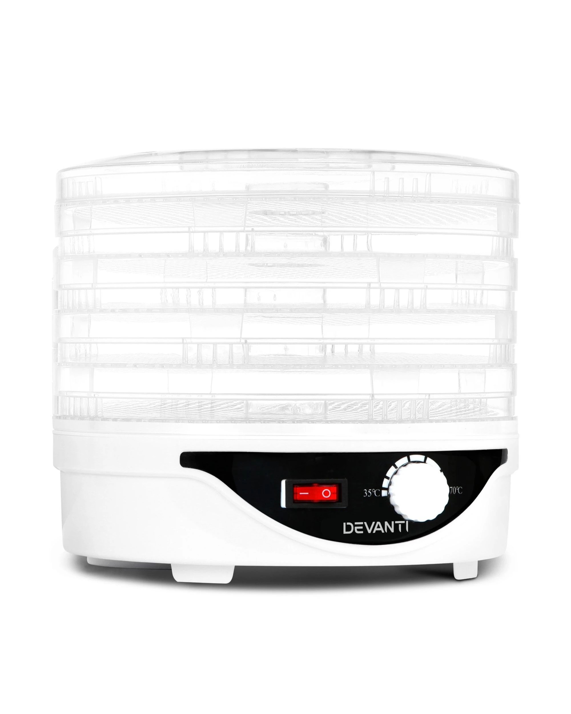 1 Devanti 5 Trays Food Dehydrator - White, 1 of 5