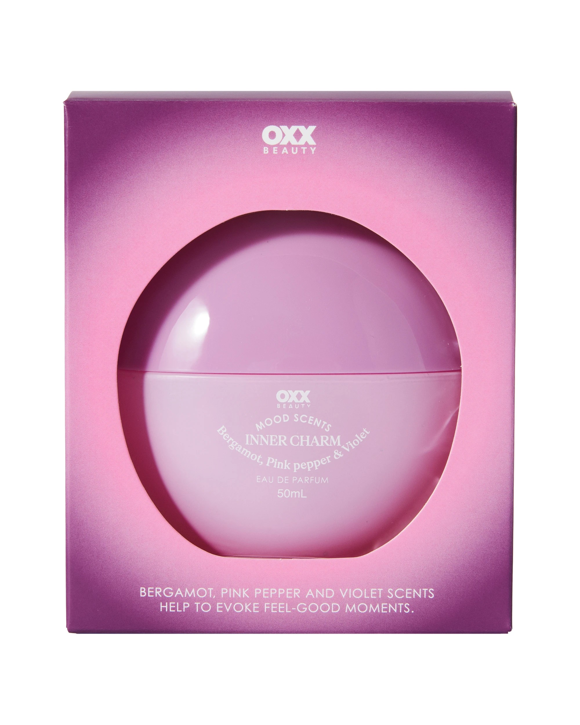 1 OXX Fragrance Mood Scents Inner Charm Eau De Parfum 50ml - Bergamot, Pink Pepper and Violet Scents, 1 of 6