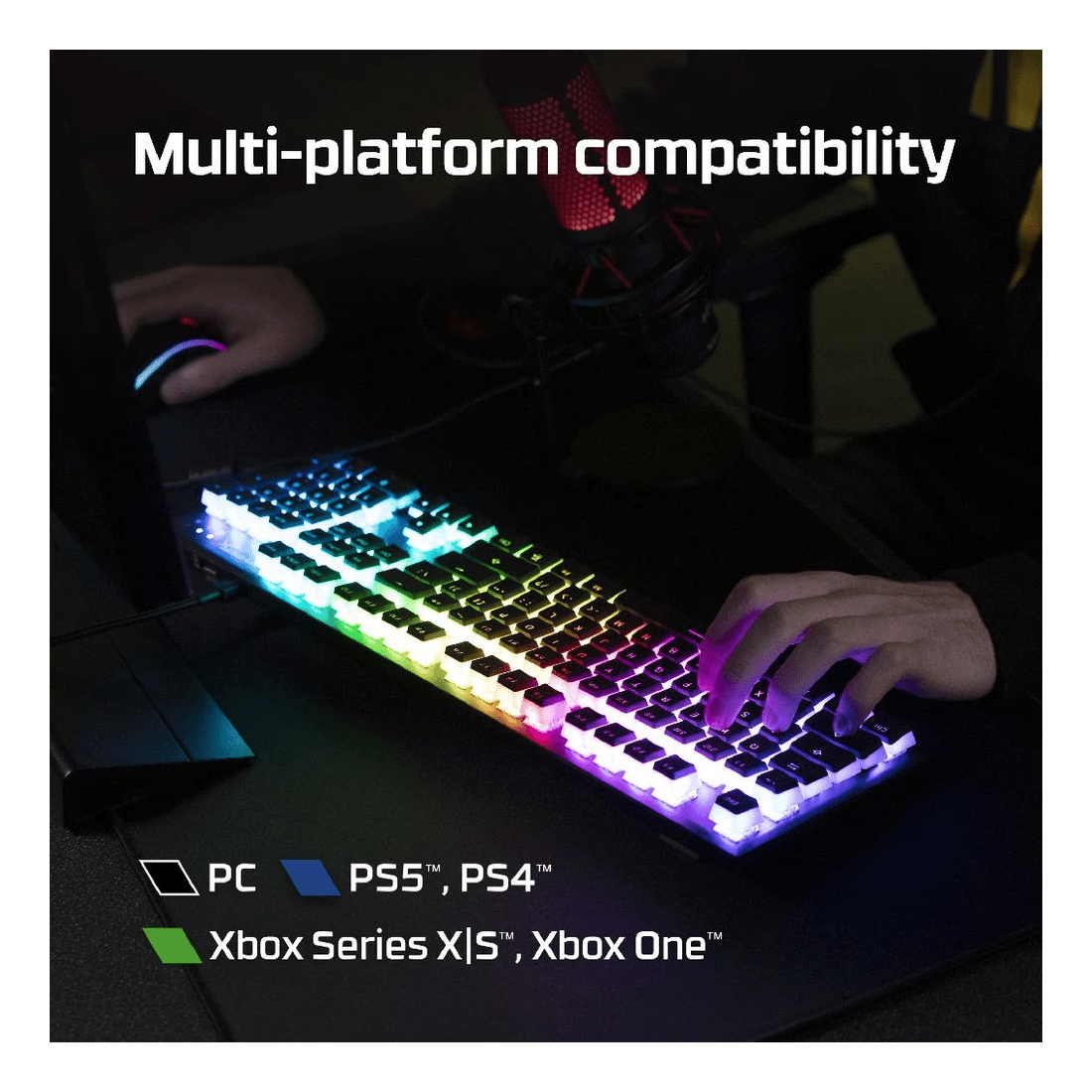 8 HyperX Alloy Origins Mechanical Keyboard HX Red Switch, 8 of 10