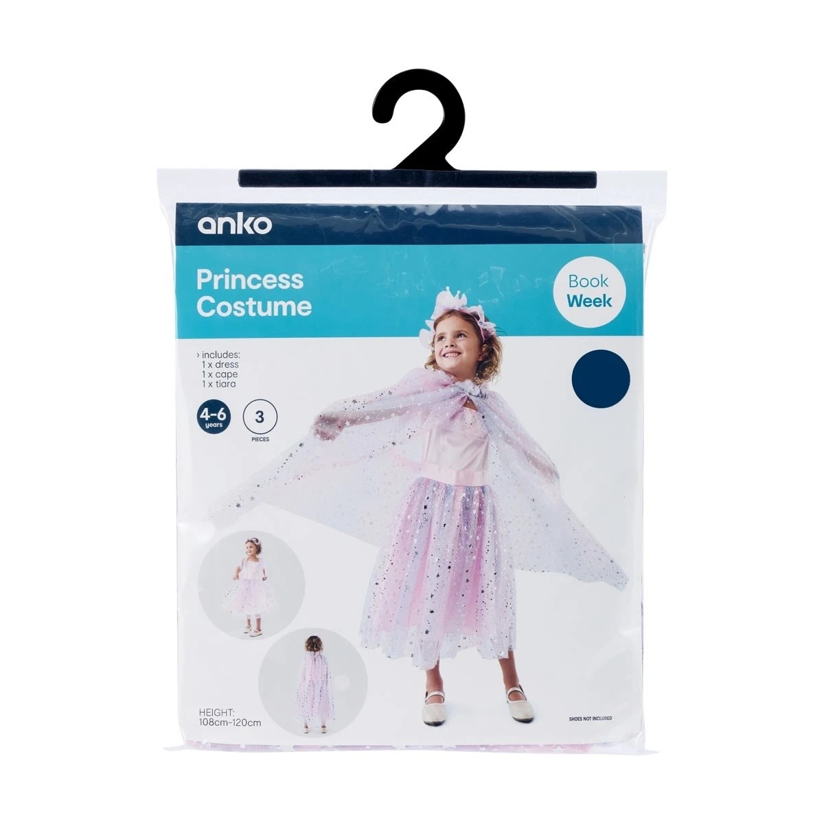 10 3 Piece Princess Costume - Ages 4-6, 10 of 10