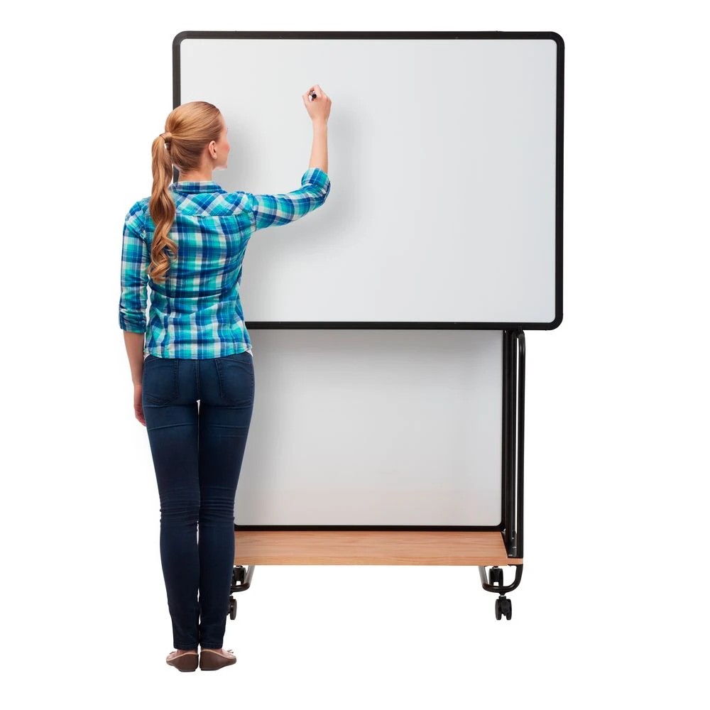 9 J.Burrows Whiteboard/Corkboard with Steel Easel Trolley, 9 of 10