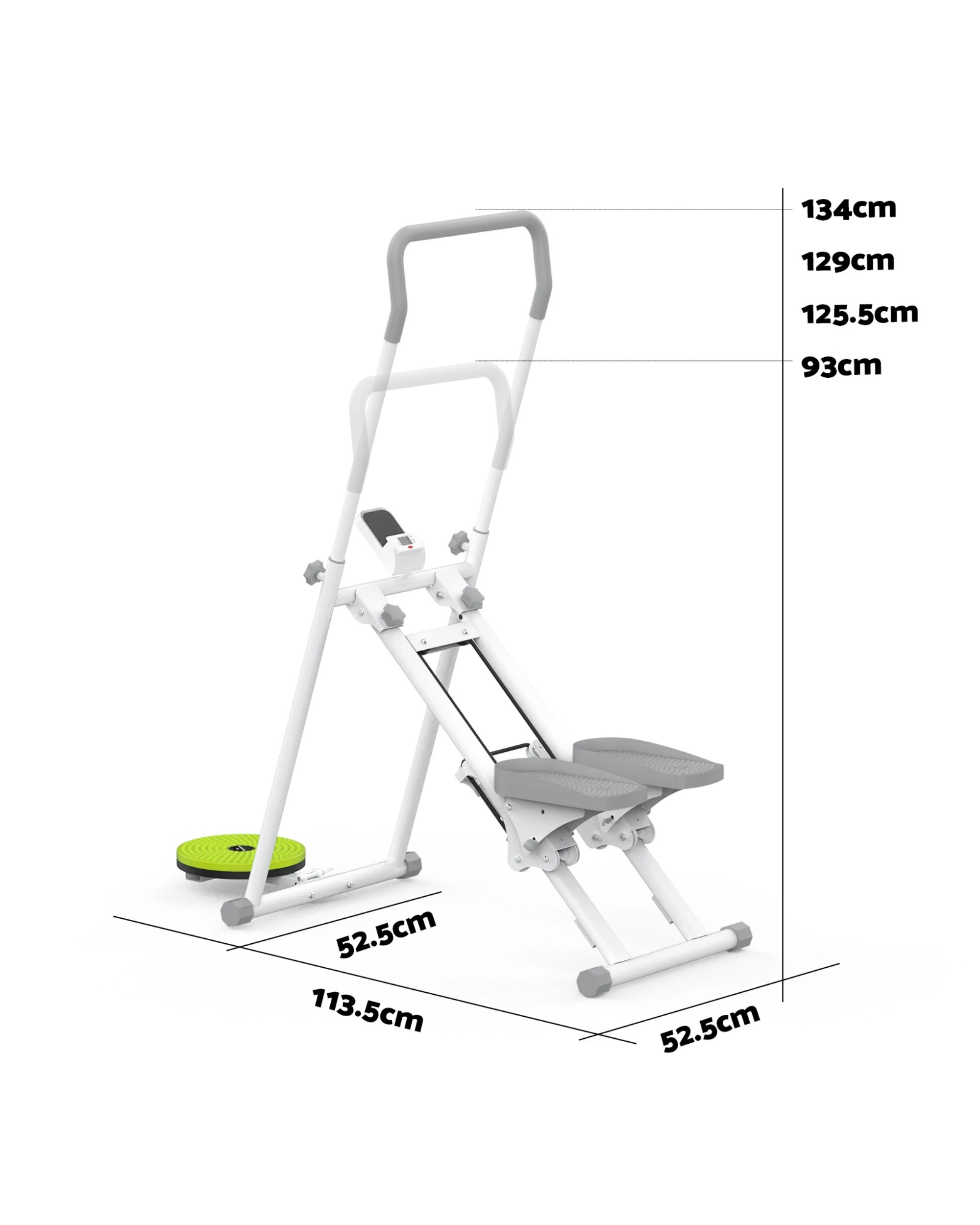 7 Advwin Adjustable Stair Stepper w/Twisting Waist Disc White, 7 of 7