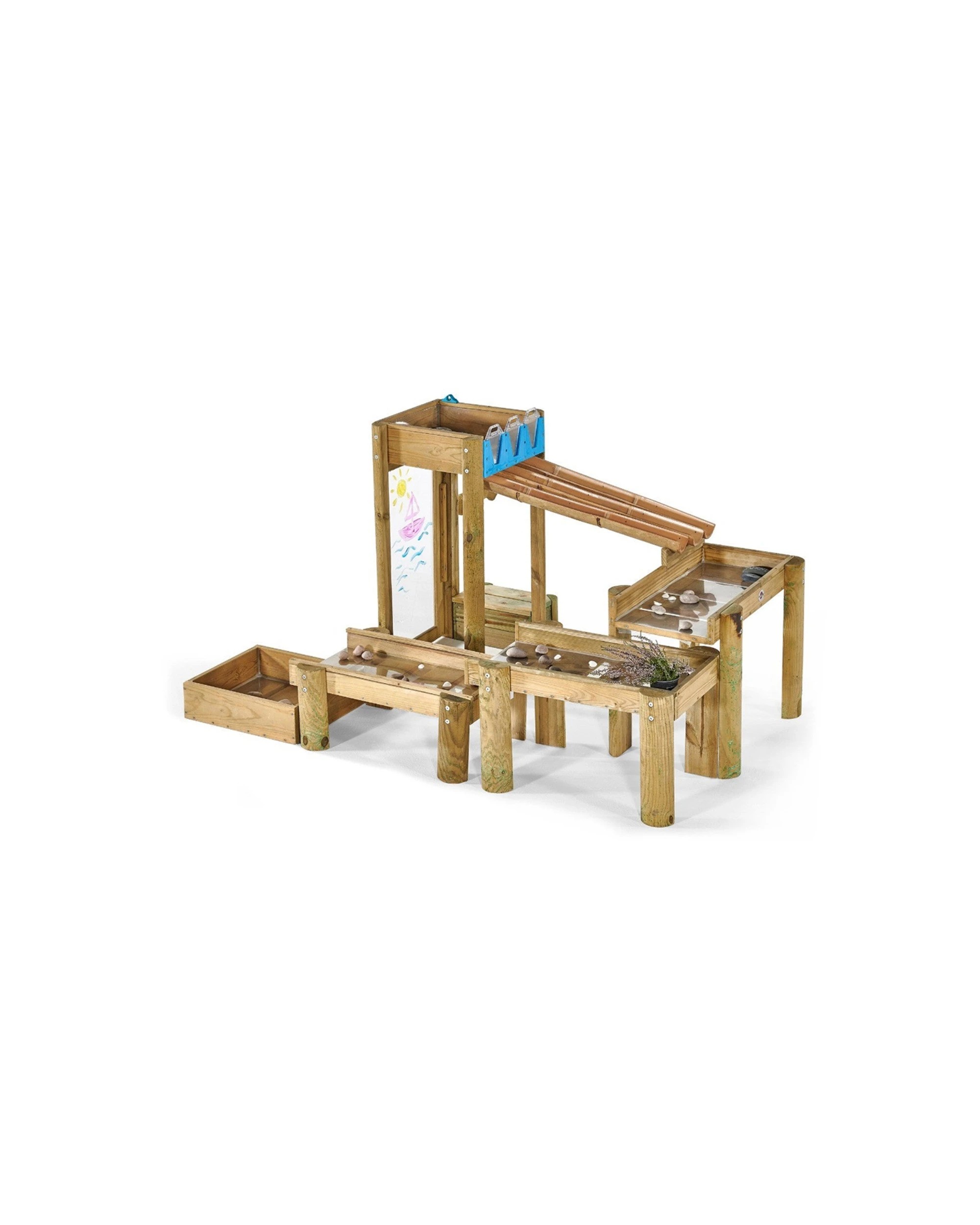 1 Plum Play Au Discovery Forest Water Run Wooden Steam Water Play 3 Years - Brown, 1 of 9