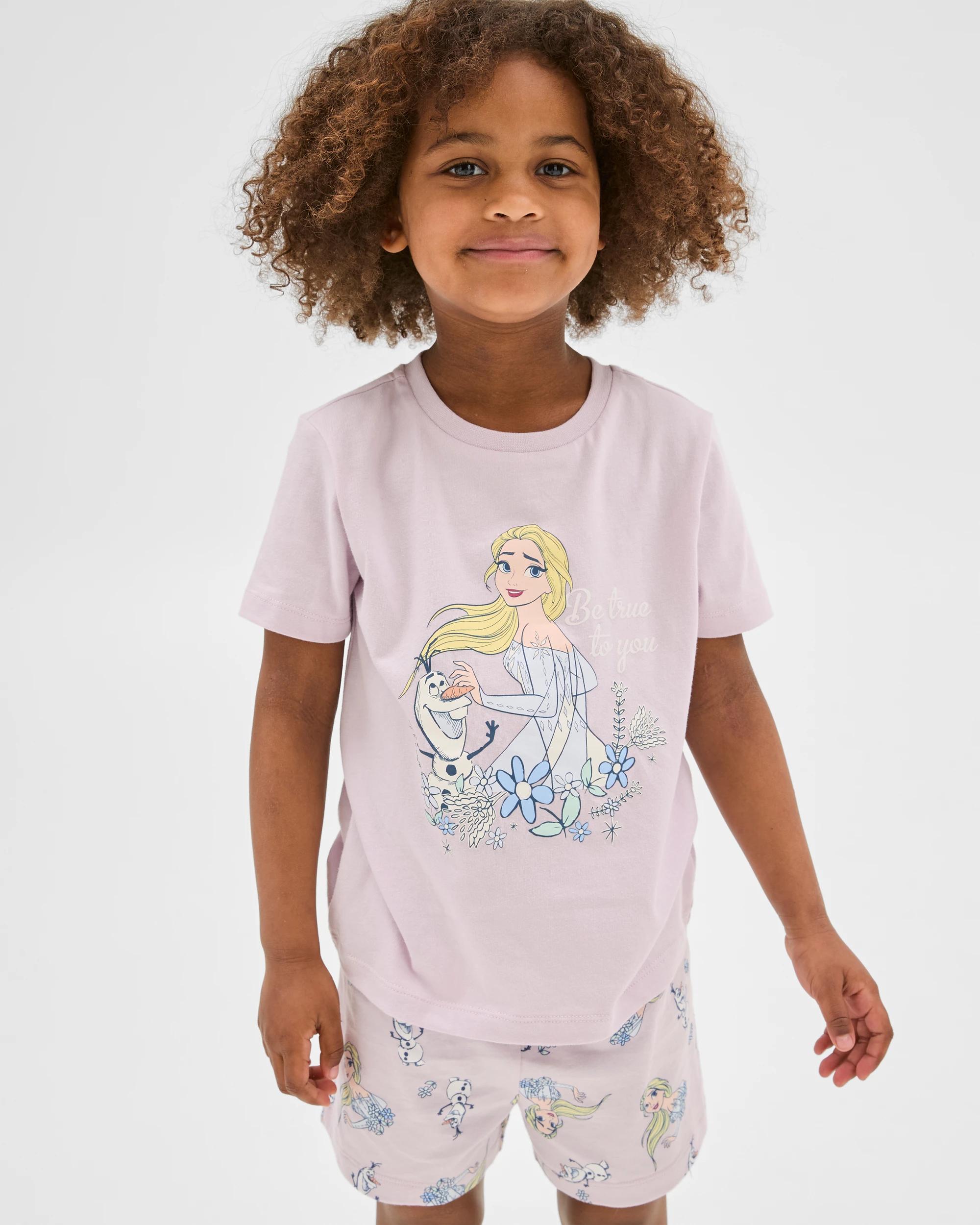 4 Disney Frozen Australian Cotton Younger Girls Pyjama Set Gift Pack FROZEN, 4 of 8