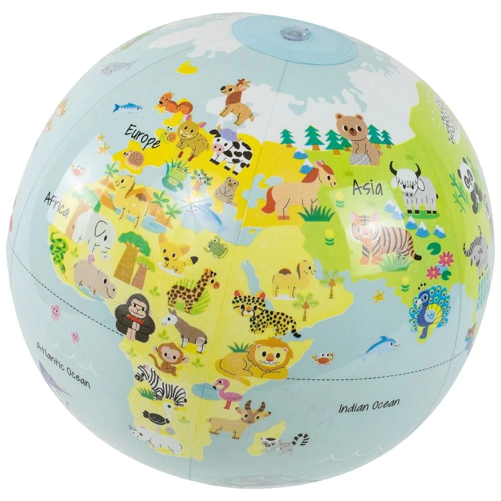 3 Tiger Tribe Inflatable World Globe Baby Animals 30cm, 3 of 4