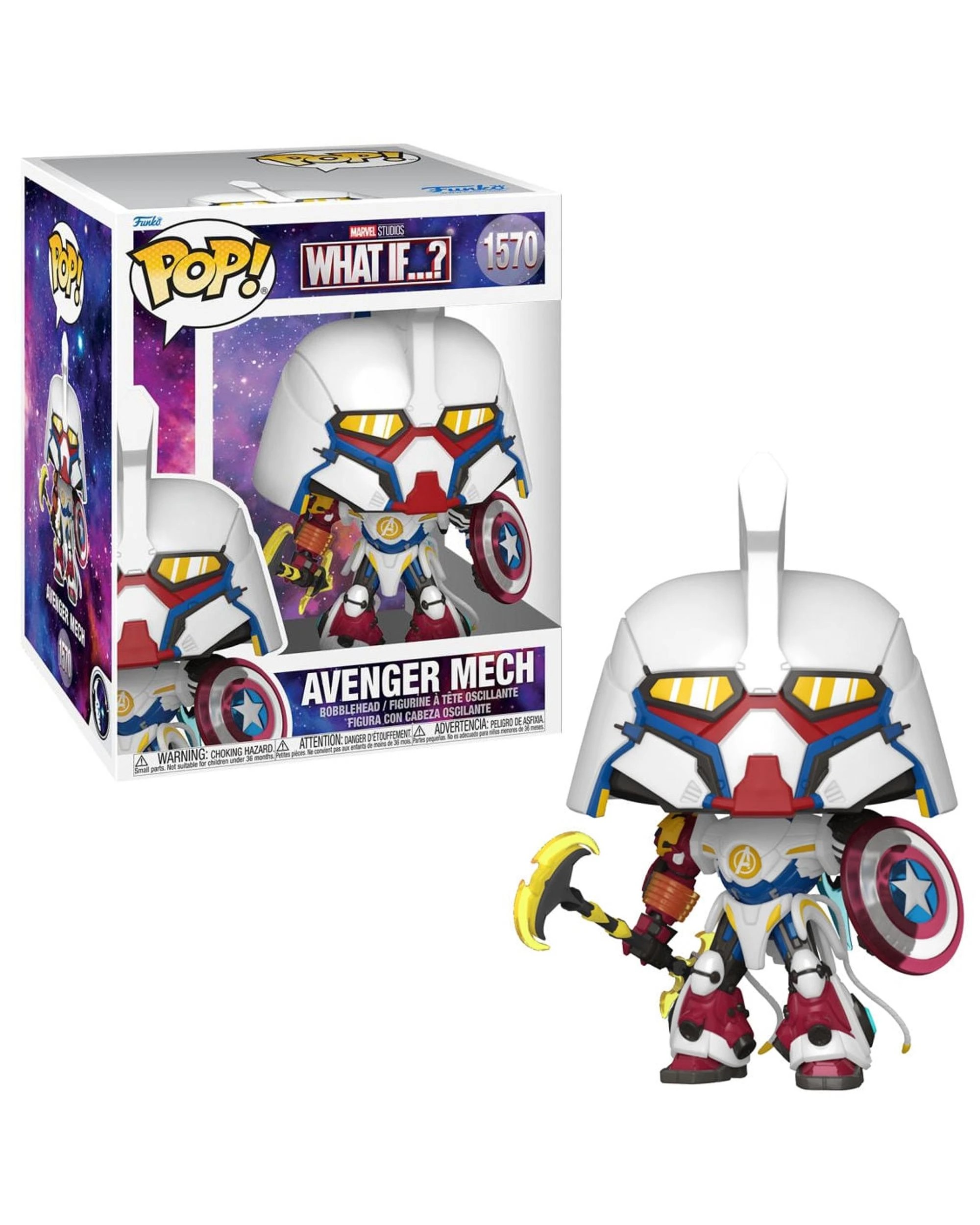 1 Marvel What If...? Avenger Mech Super 6 inch Funko POP! Vinyl, 1 of 3