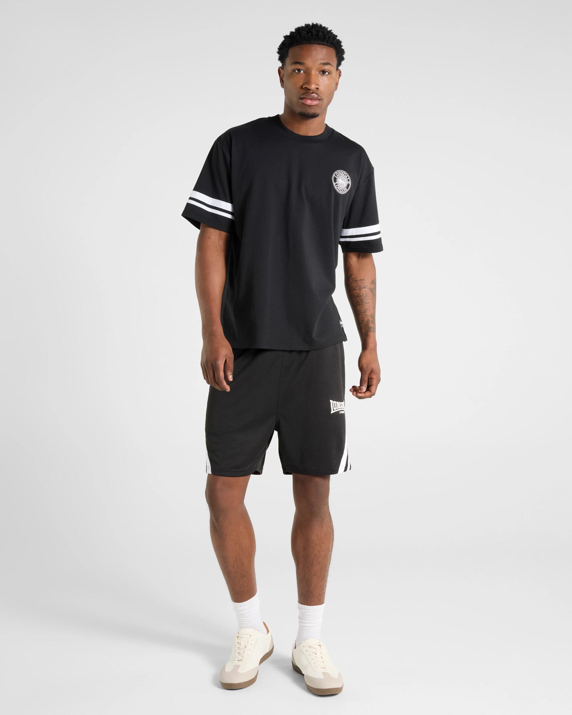 6 Mesh Shorts - Lonsdale London BLACK, 6 of 6