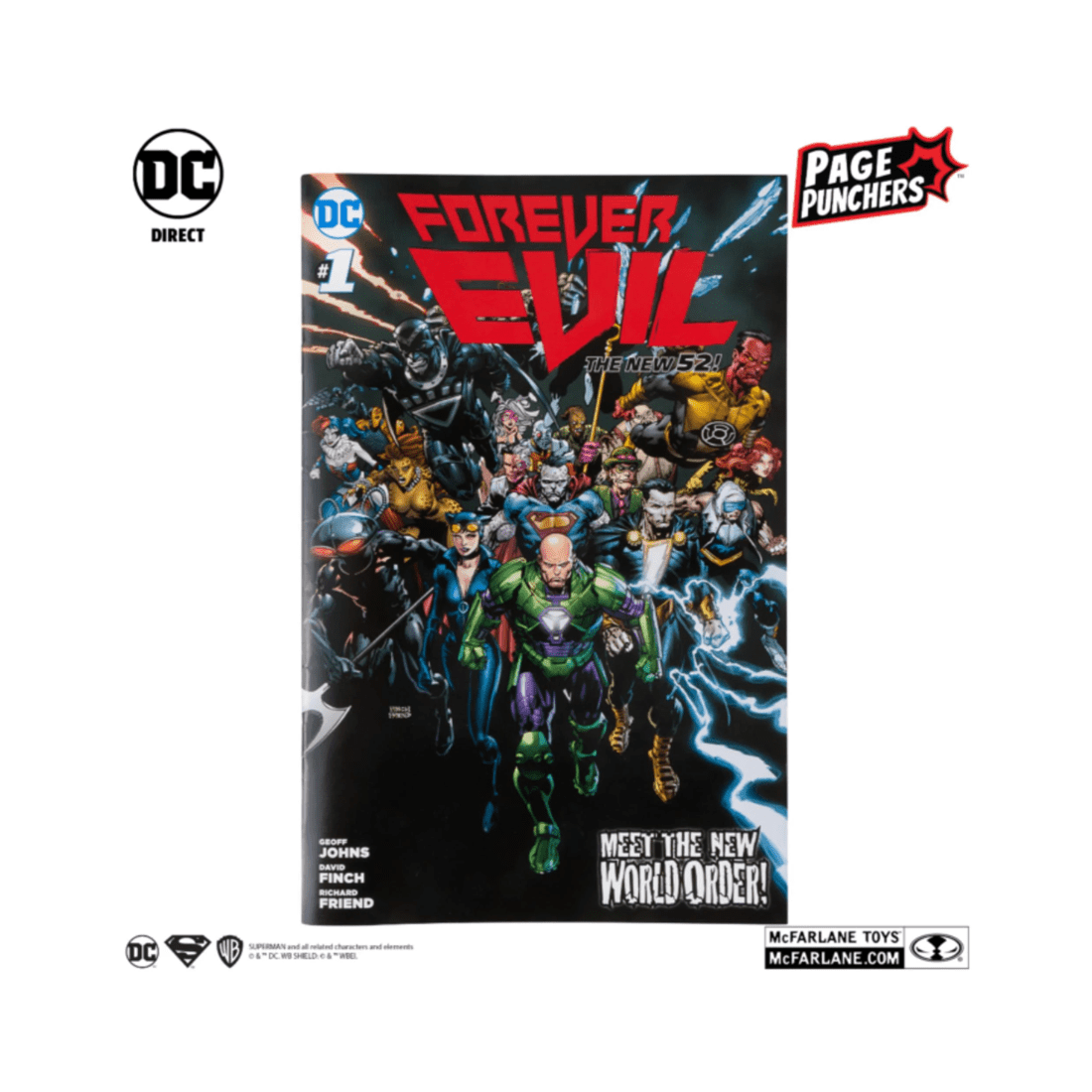 7 McFarlane Toys DC Page Punchers Forever Evil Lex Luthor 3 inch Action Figure with Comic Book, 7 of 8