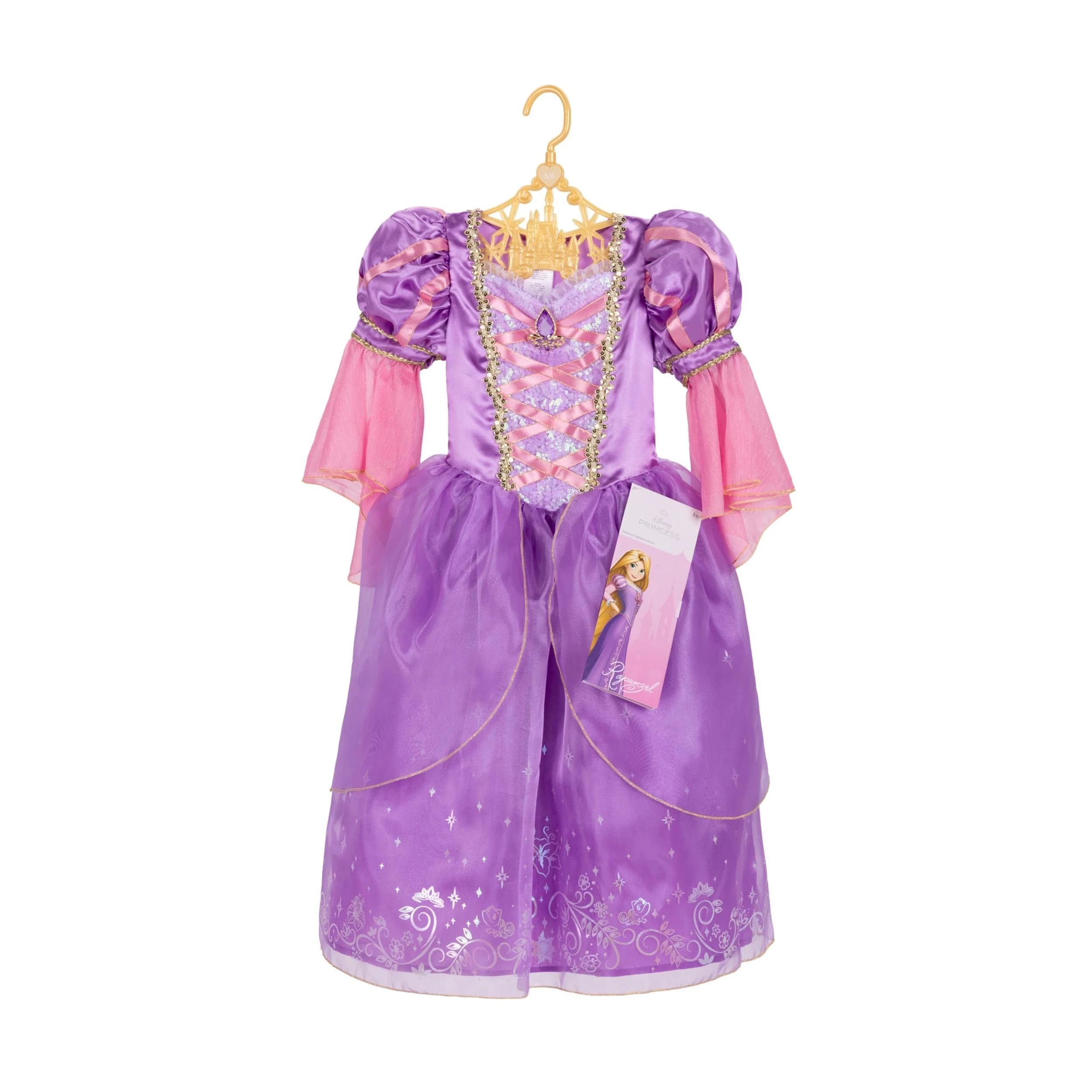 1 Disney Princess Rapunzel Kids Costume - Ages 3 - Purple, 1 of 3