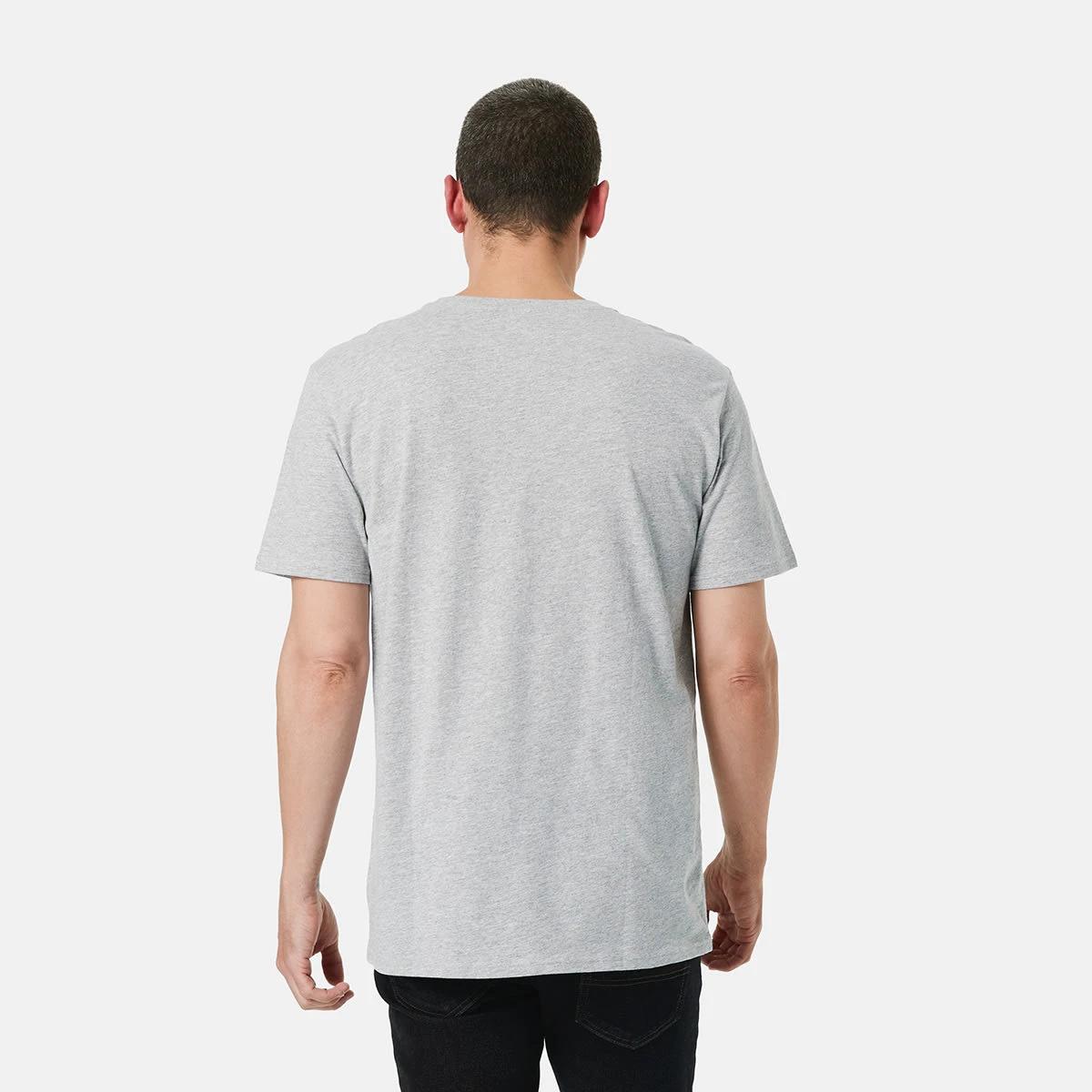 3 Plain Crew Neck T-shirt Gry Marle, 3 of 5