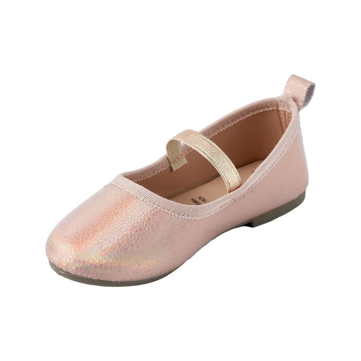 3 Junior Glitter Flats Rosegold, 3 of 5