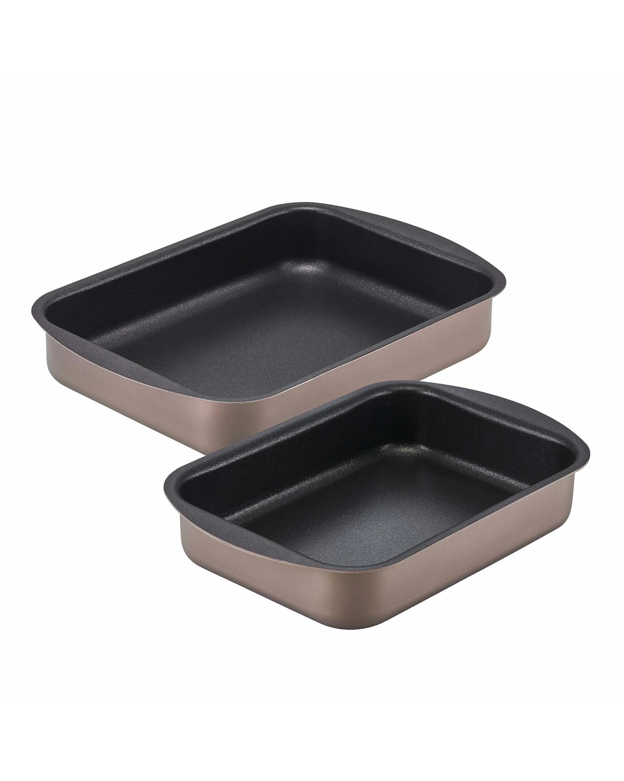 1 Essteele Nonstick Ovenware 2 Piece Roasting Pan Set - Bronze, 1 of 1