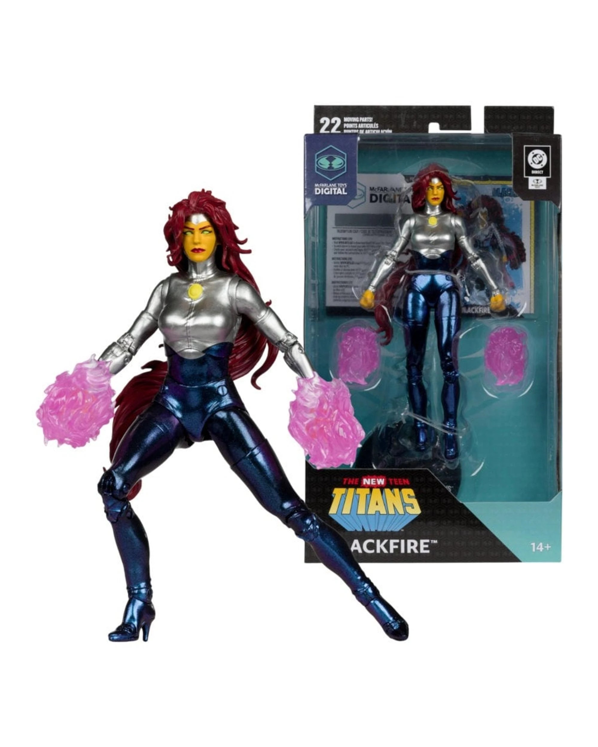 1 McFarlane Digital DC Direct The New Teen Titans Blackfire 7 inch Action Figure, 1 of 9