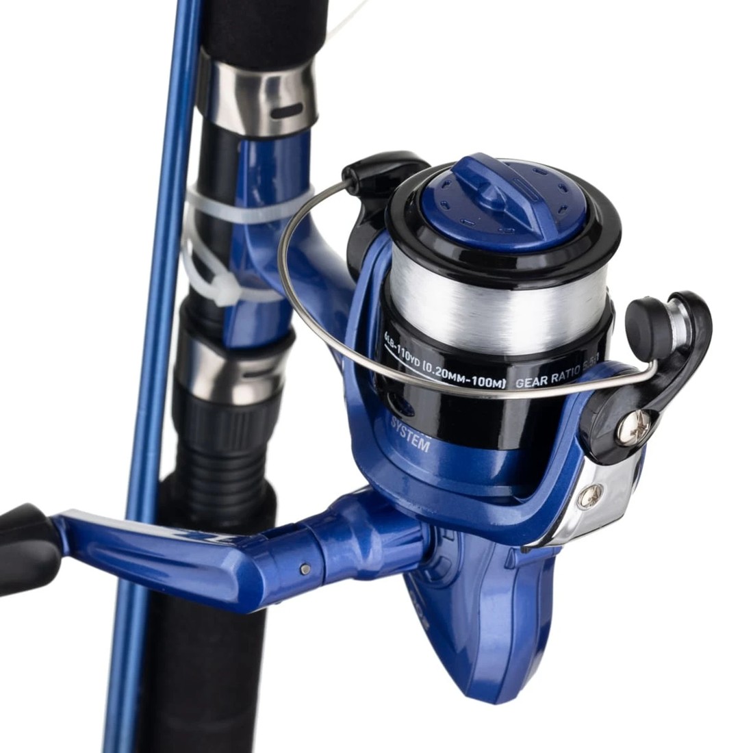4 Jarvis Walker Junior Angler Recruit Junior Spin combo - 5ft., Blue, 4 of 5