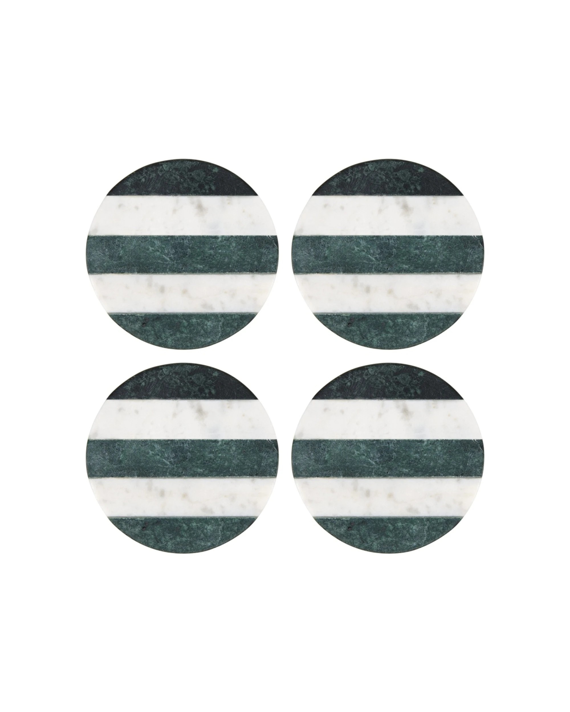 1 Maxwell & Williams 4PK Coaster Collective Round Marble Coaster 10cm - Multi, 1 of 3