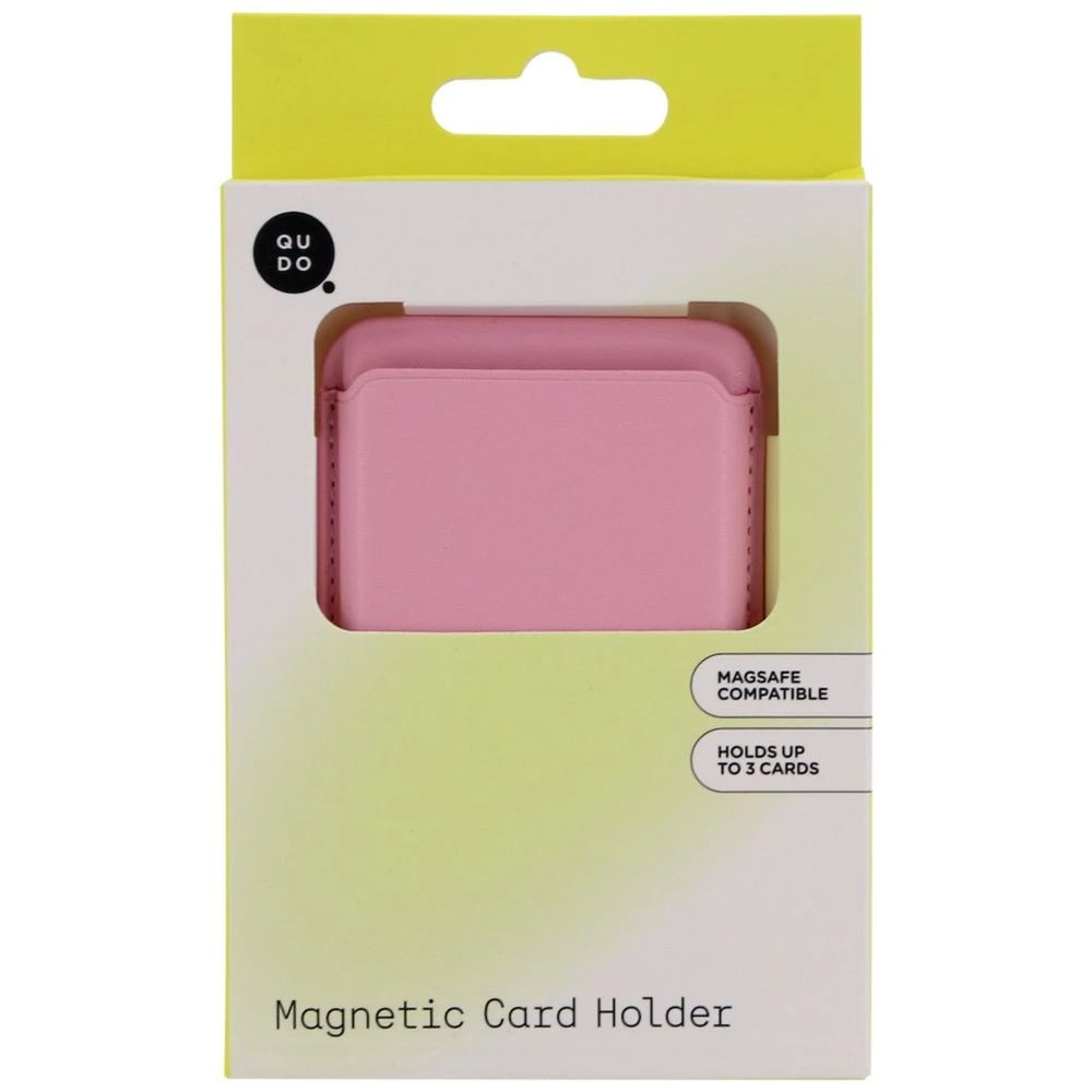 5 Qudo Magnetic Card Holder Pink, 5 of 7
