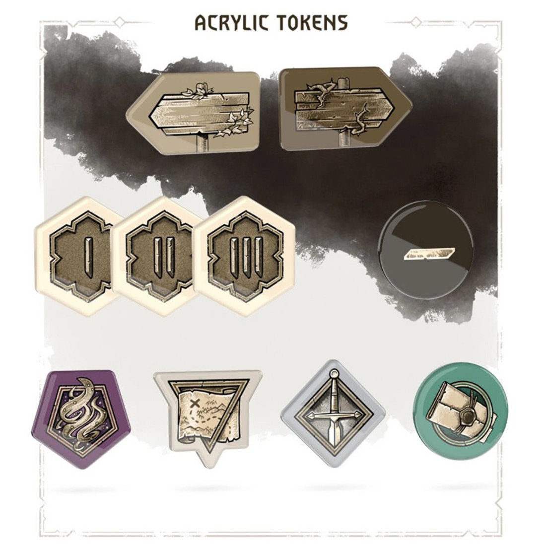 2 The Witcher Path of Destiny Board Game - Acrylic Tokens Expansion, 2 of 2