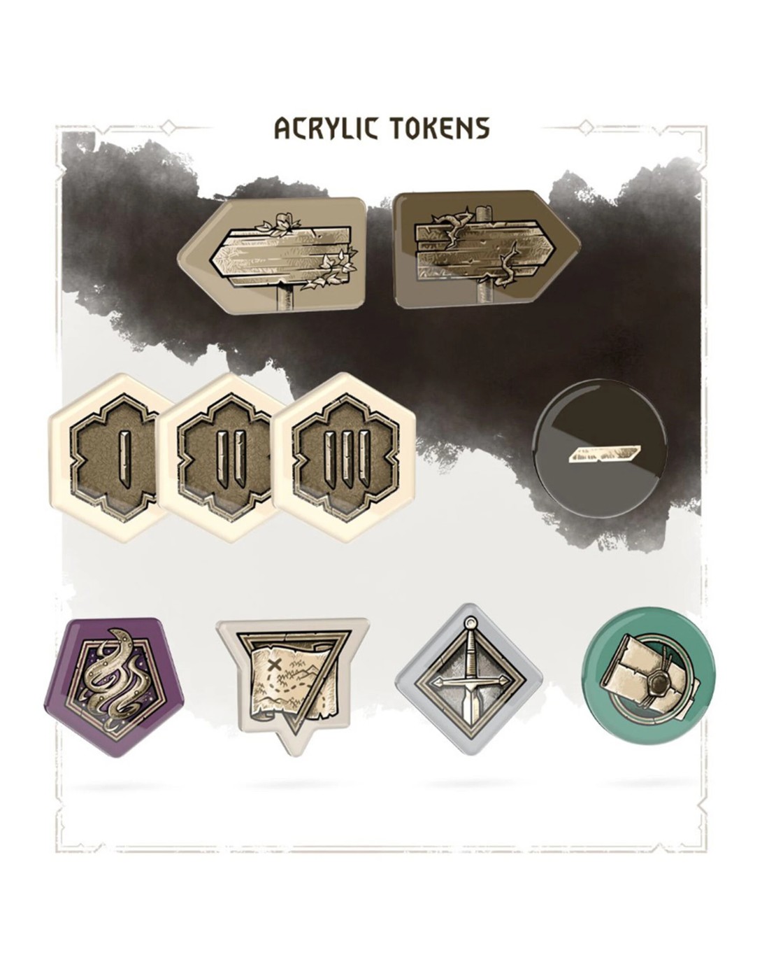 The Witcher Path of Destiny Board Game - Acrylic Tokens Expansion - Kmart