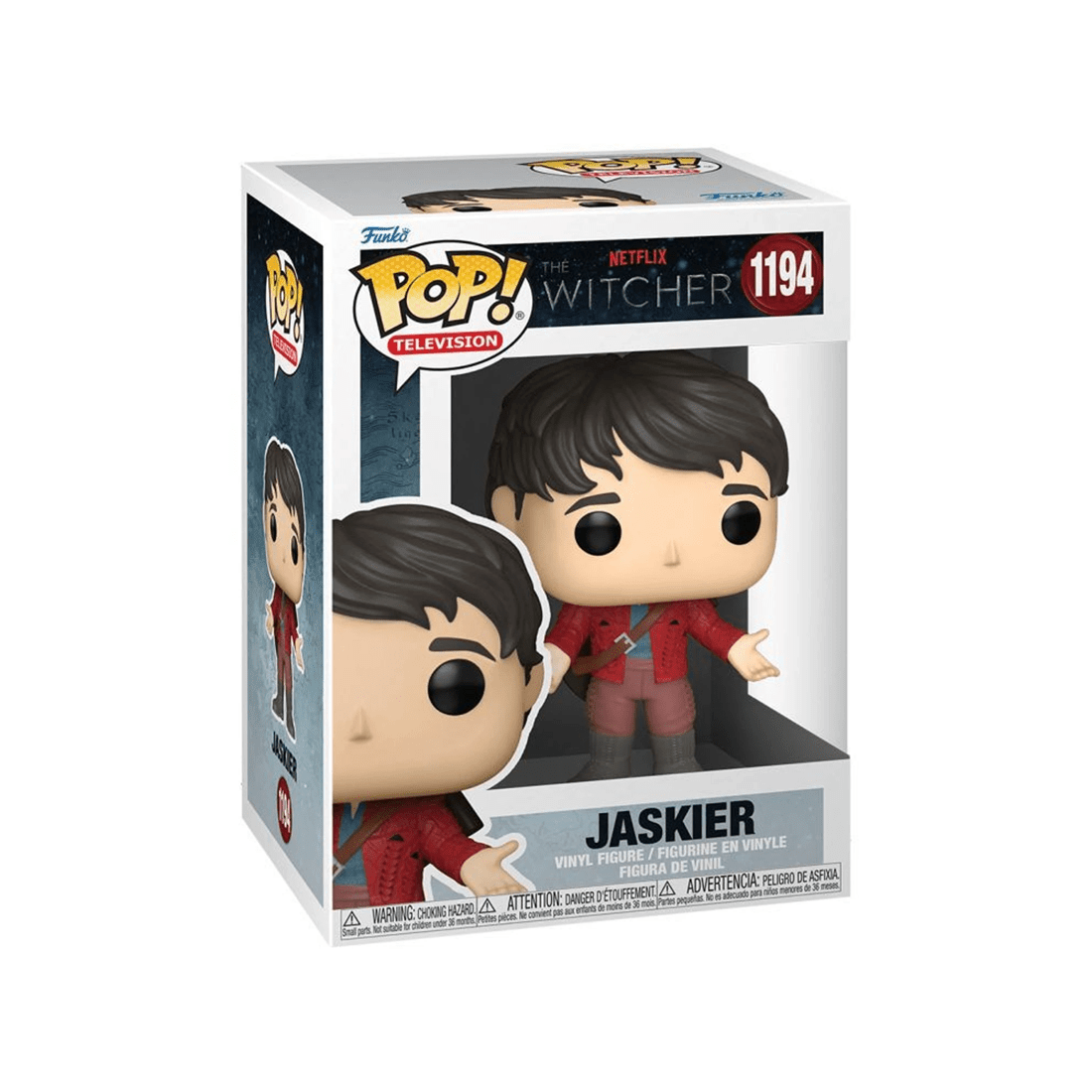 2 Pop Vinyl Figurine The Witcher TV - Jaskier 10cm Vinyl Figure Collectible - Multi, 2 of 3