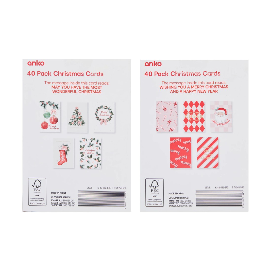 5 40 Pack Christmas Cards - Assorted, 5 of 5