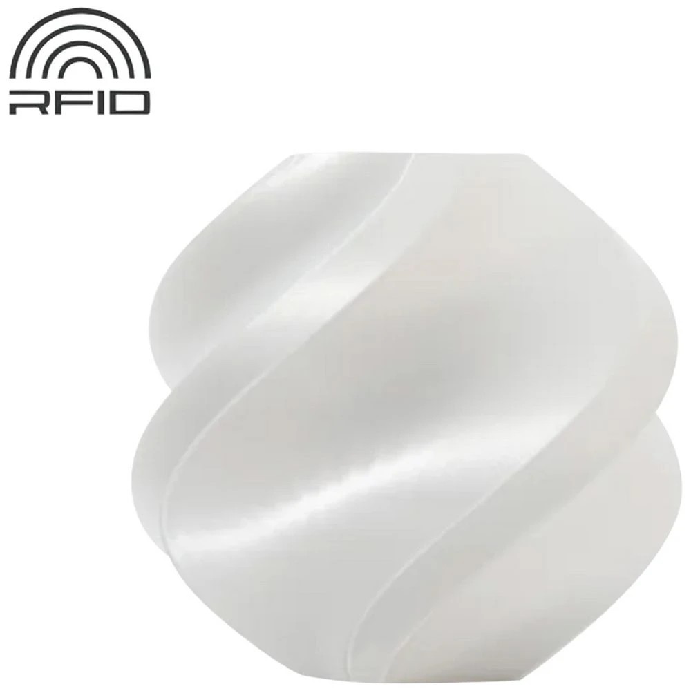 1 Bambu Lab PLA Silk 3D Filament White, 1 of 1