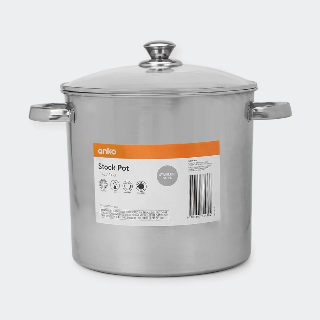 6 7.6L Stainless Steel Stock Pot, 6 of 6