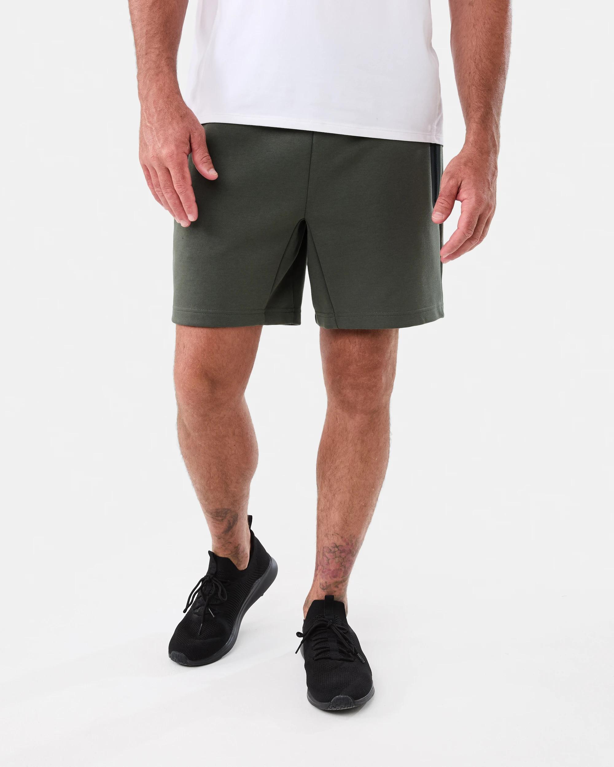 7 Active Mens Sports Shorts Grn Forest, 7 of 7