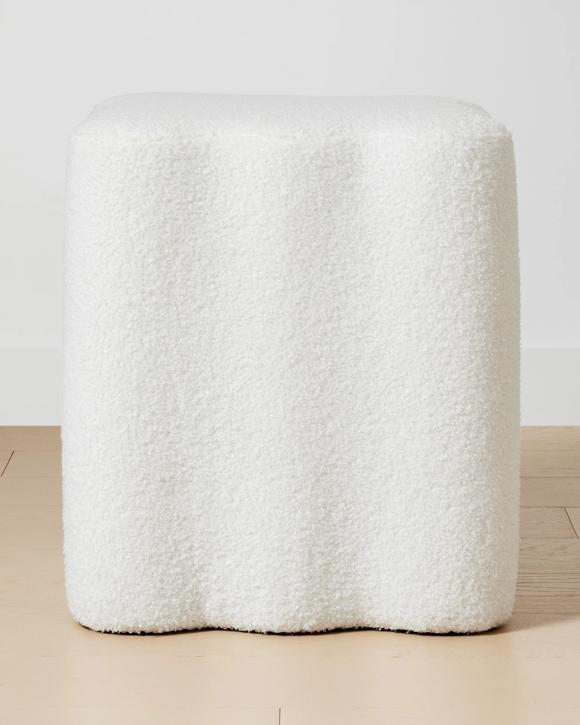 Boucle Wave Ottoman