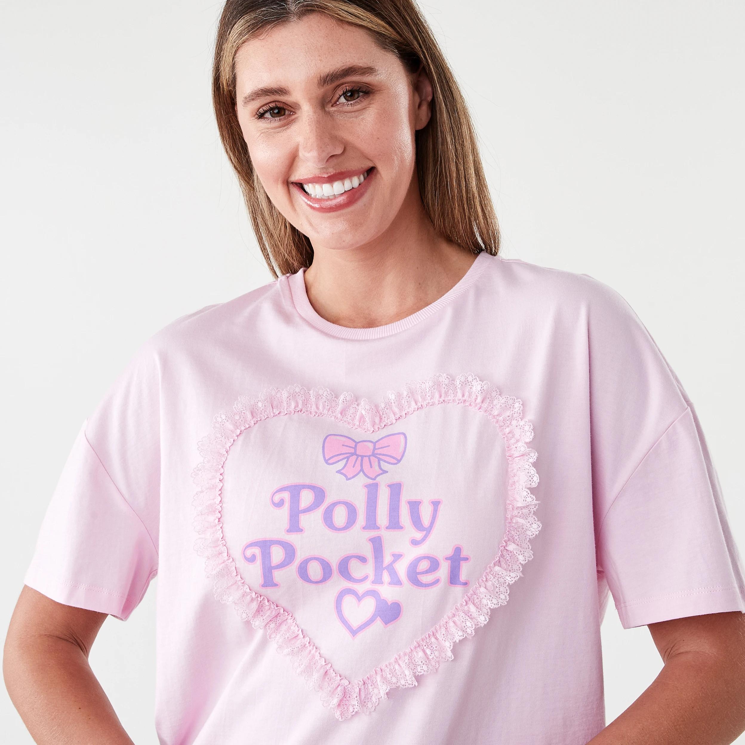 4 Polly Pocket License Short Sleeve Top and Shorts Pyjama Set Polly Pock, 4 of 9