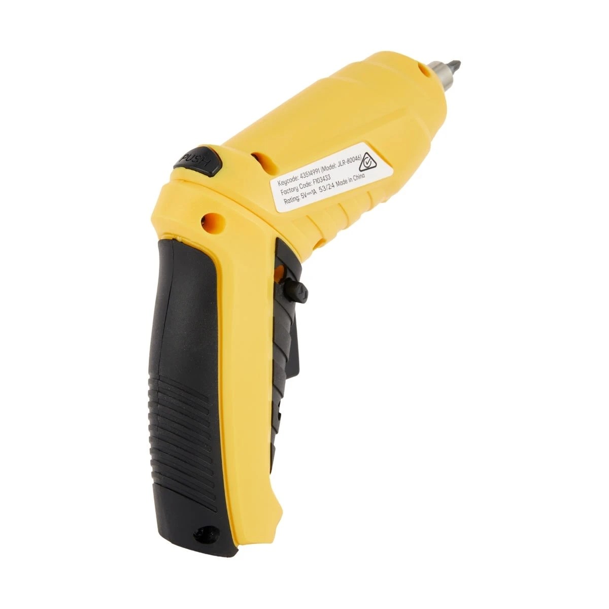 4 Cordless Rechargeable Screwdriver - Yellow, 4 of 8
