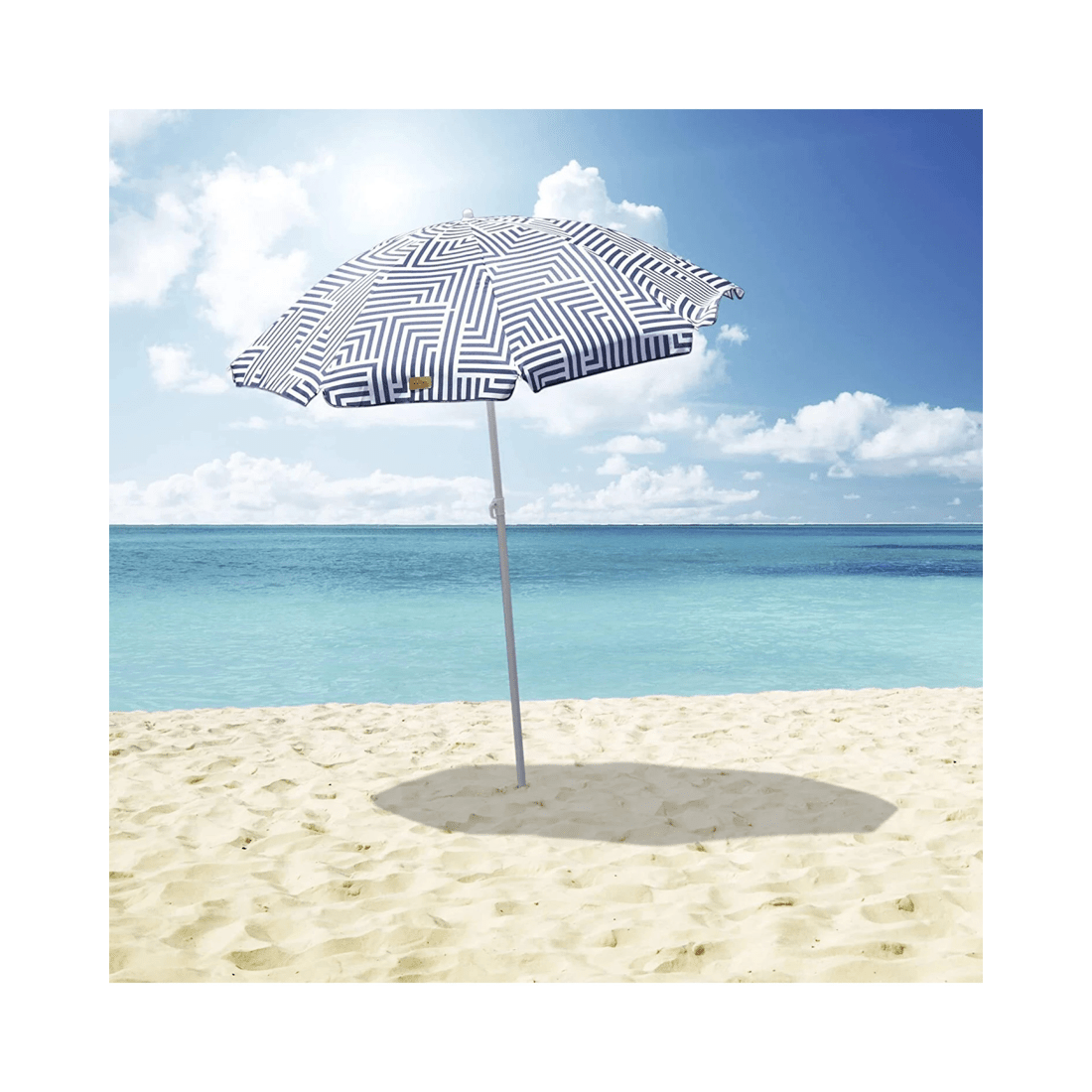 7 BR Outdoor Outdoor Garden Beach Umbrella with Tilt and Carry Bag, 7 of 9