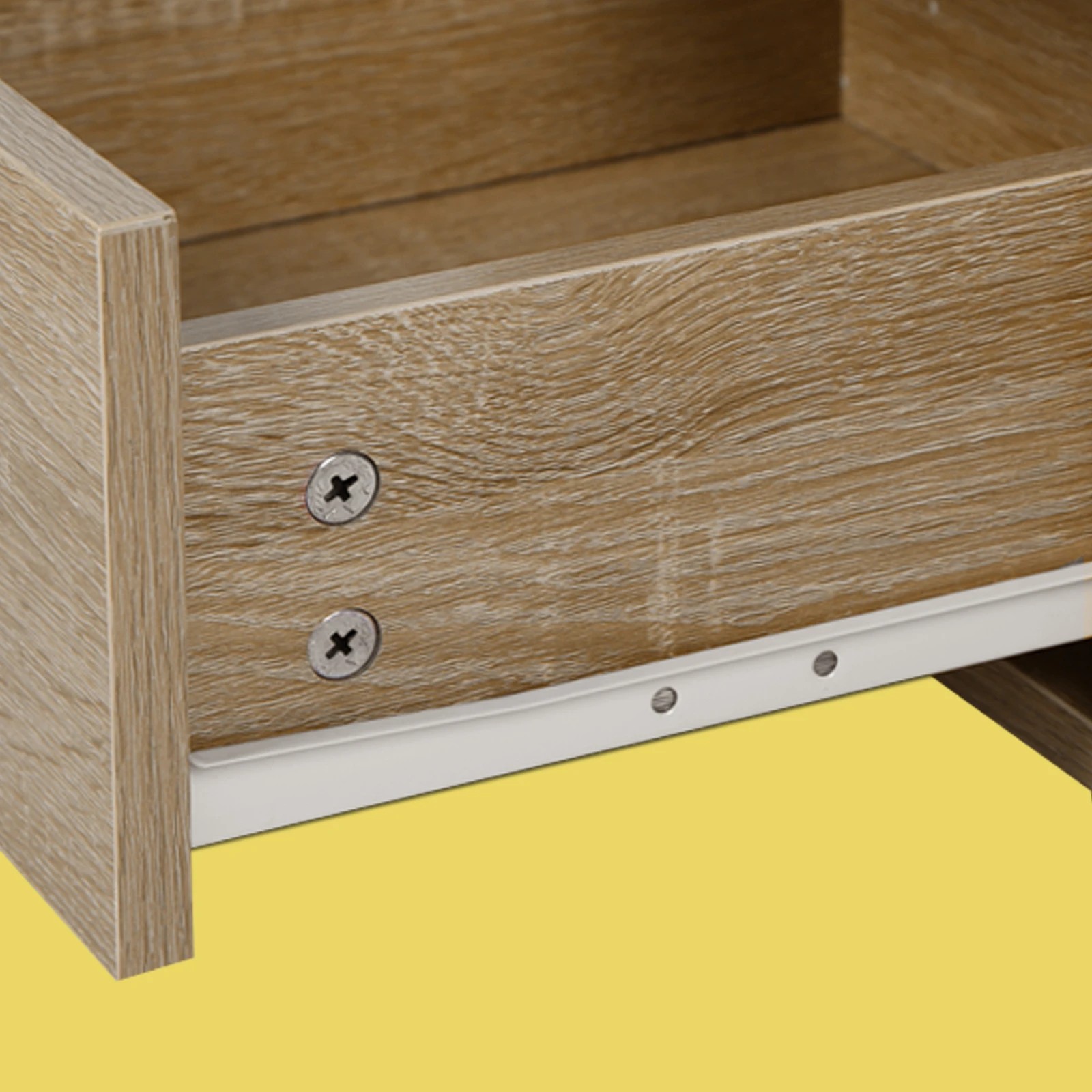 8 Alfordson 2x Bedside Table Nightstand 1 Drawer - Oak, 8 of 10