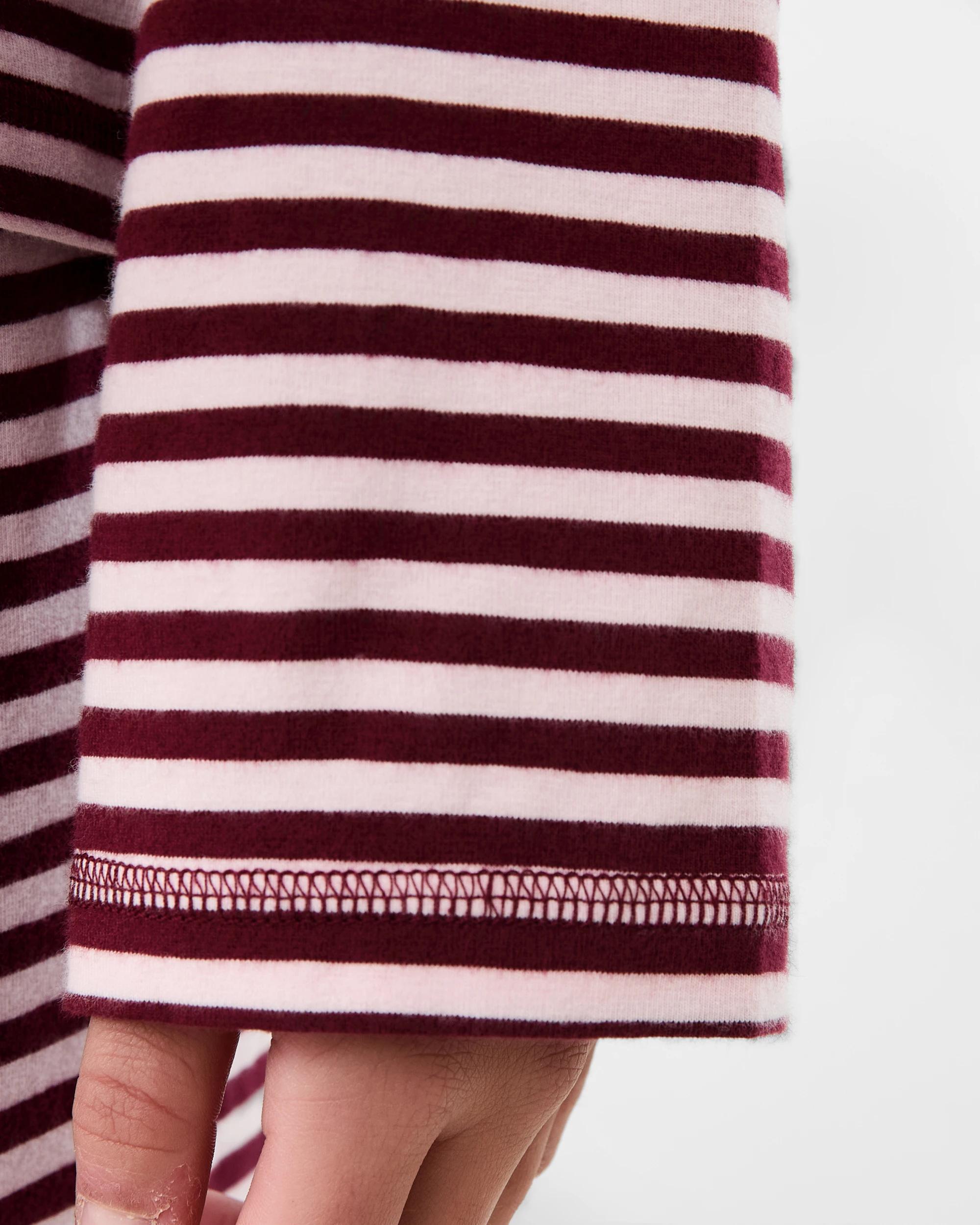 6 Wide Leg Stripe Pyjama Set Pnk Stripe, 6 of 7