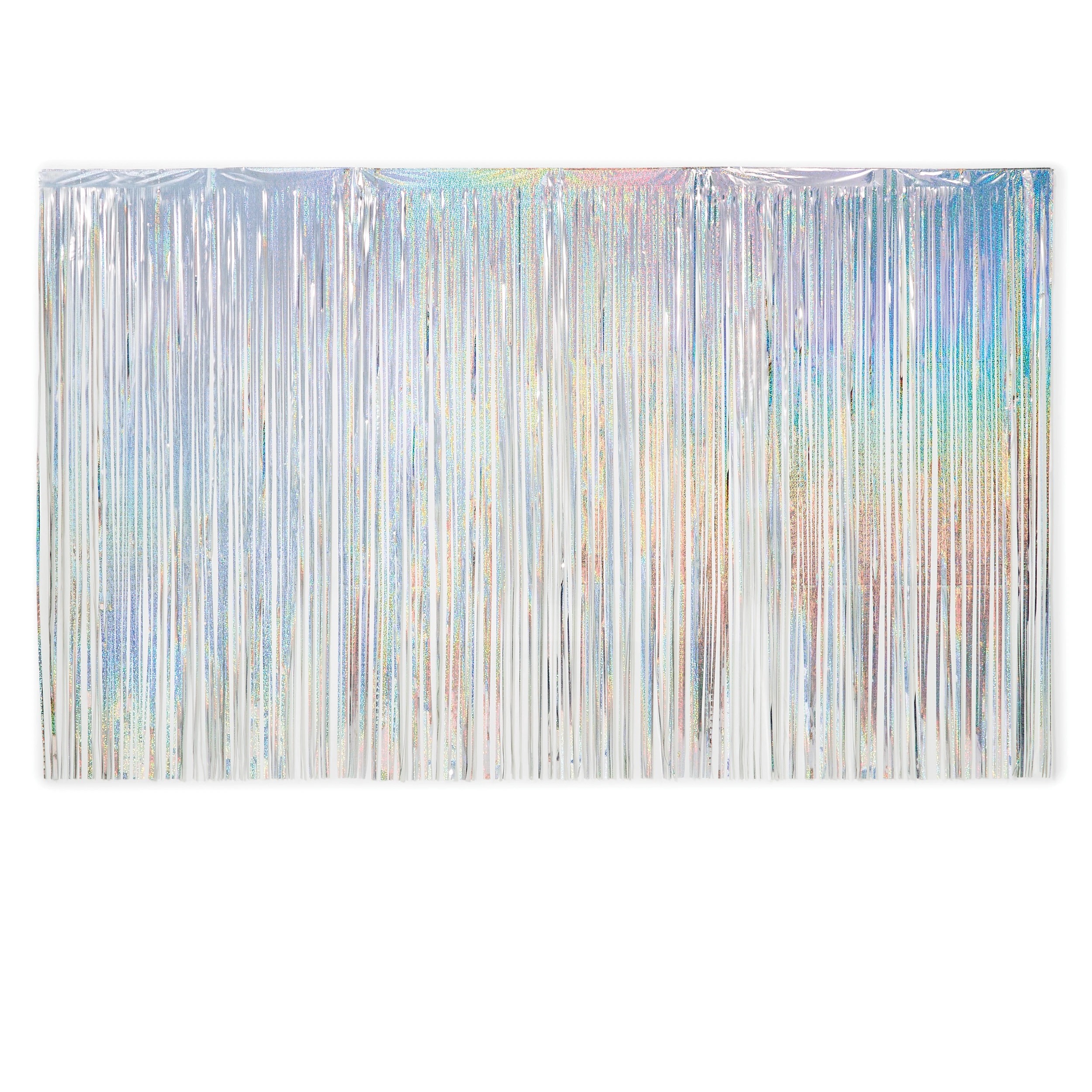 2 Iridescent Silver Foil Backdrop, 2 of 5