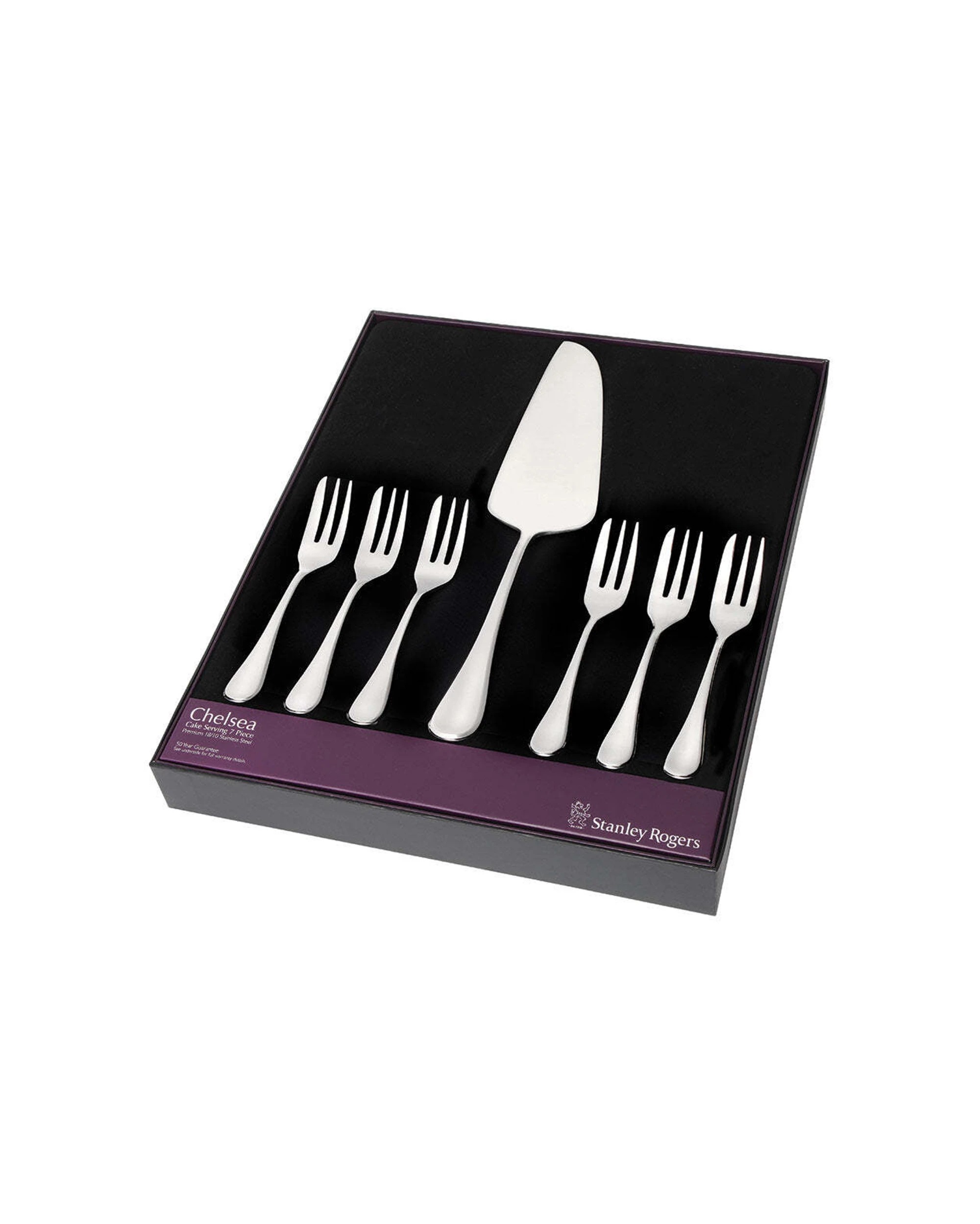 5 Stanley Rogers Chelsea 7 Piece Stainless Steel Cake Serving Set, 5 of 5