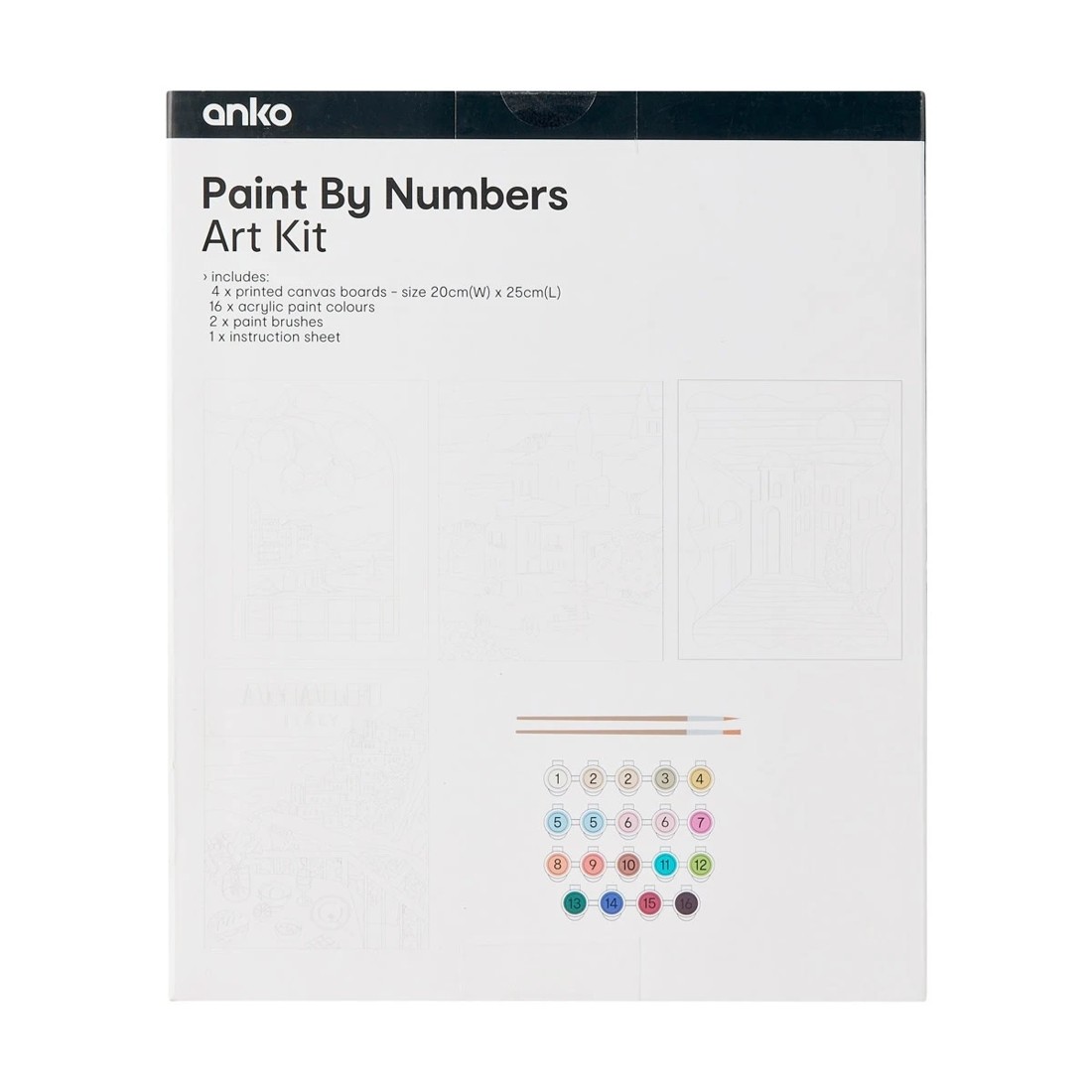 6 Paint By Numbers Art Kit, 6 of 6
