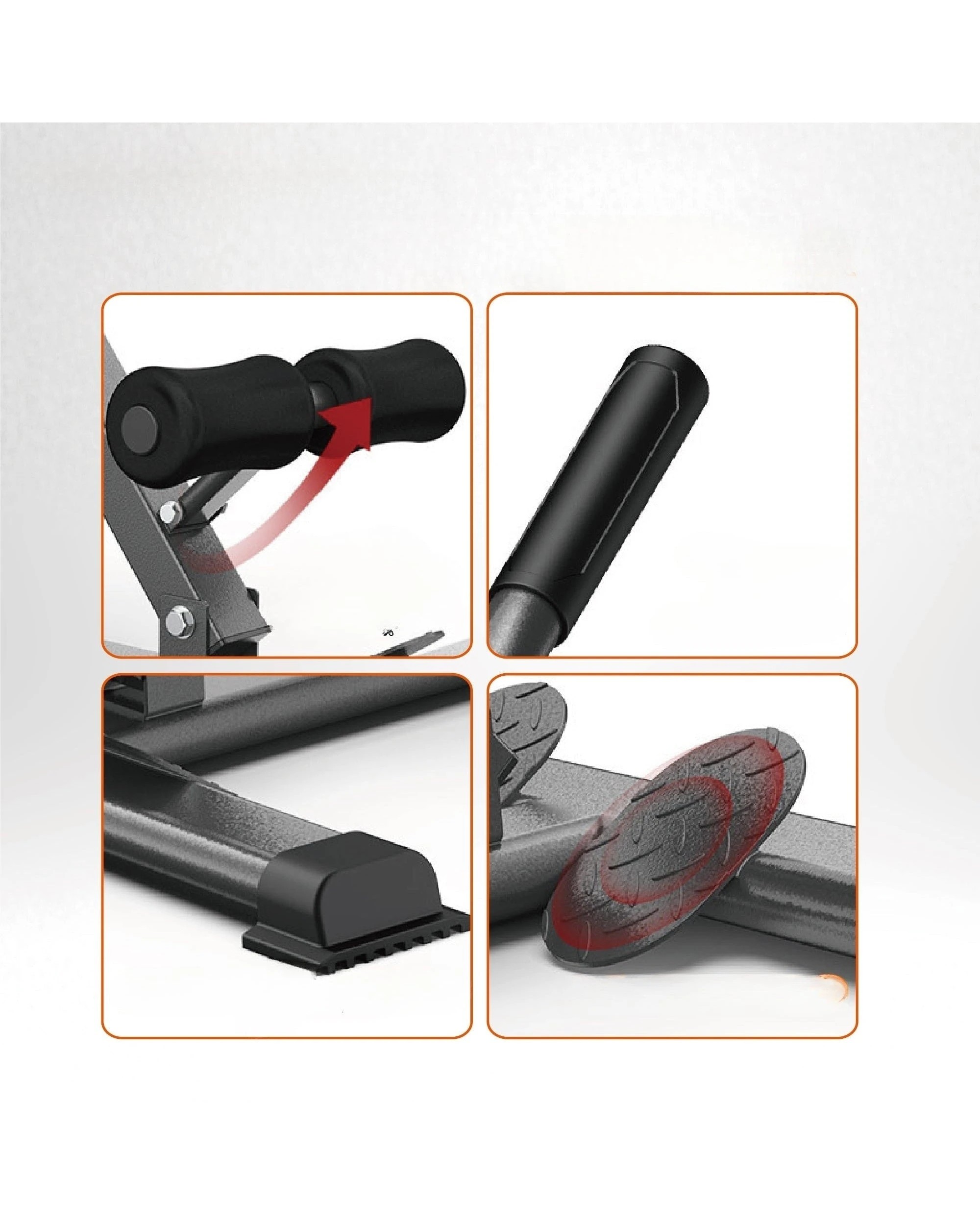 8 Fitness Master Roman Chair Ab Hyperextension Bench 3+7 Level Foldable 180kg, 8 of 9