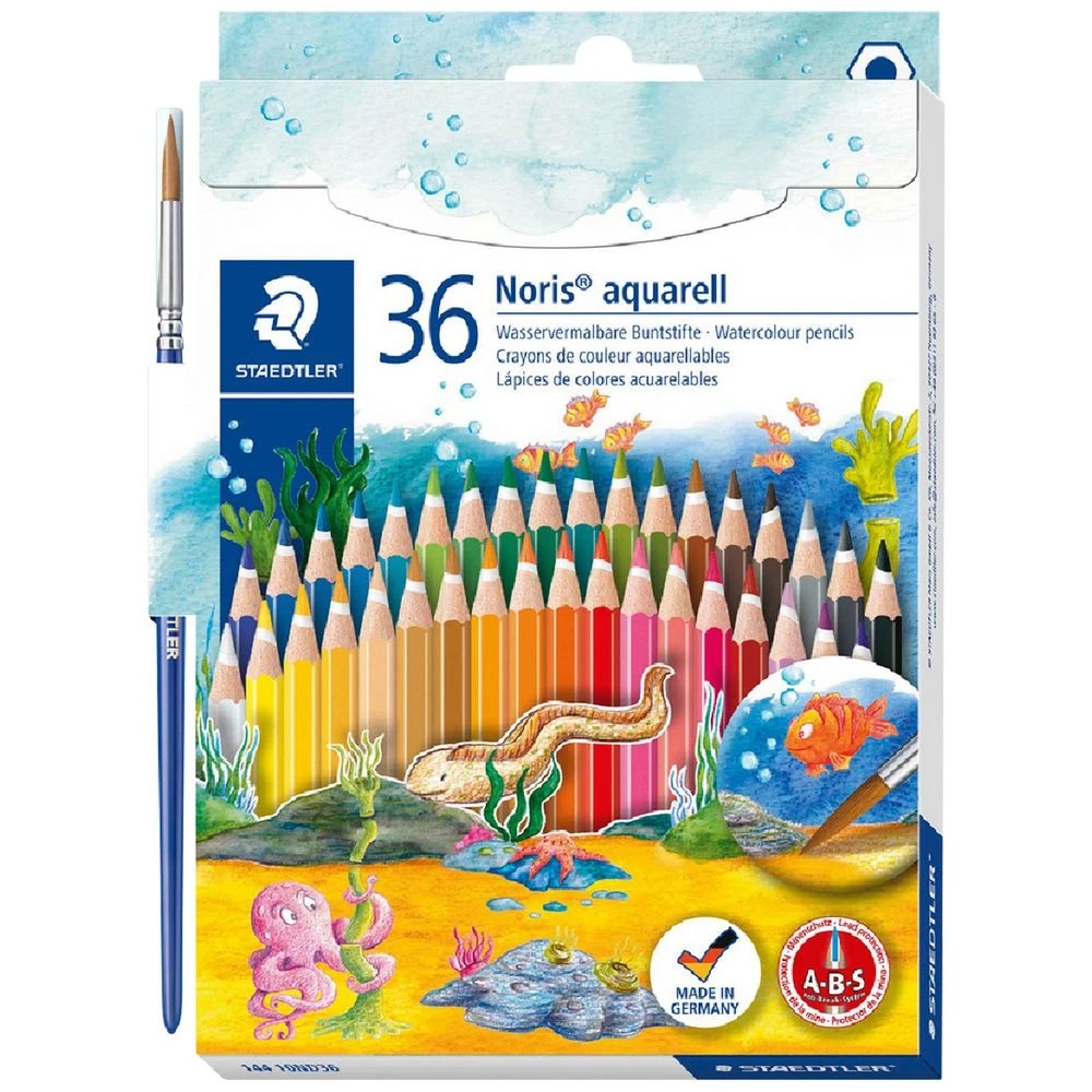 1 Staedtler Noris Watercolour Pencils 36 Pack, 1 of 6