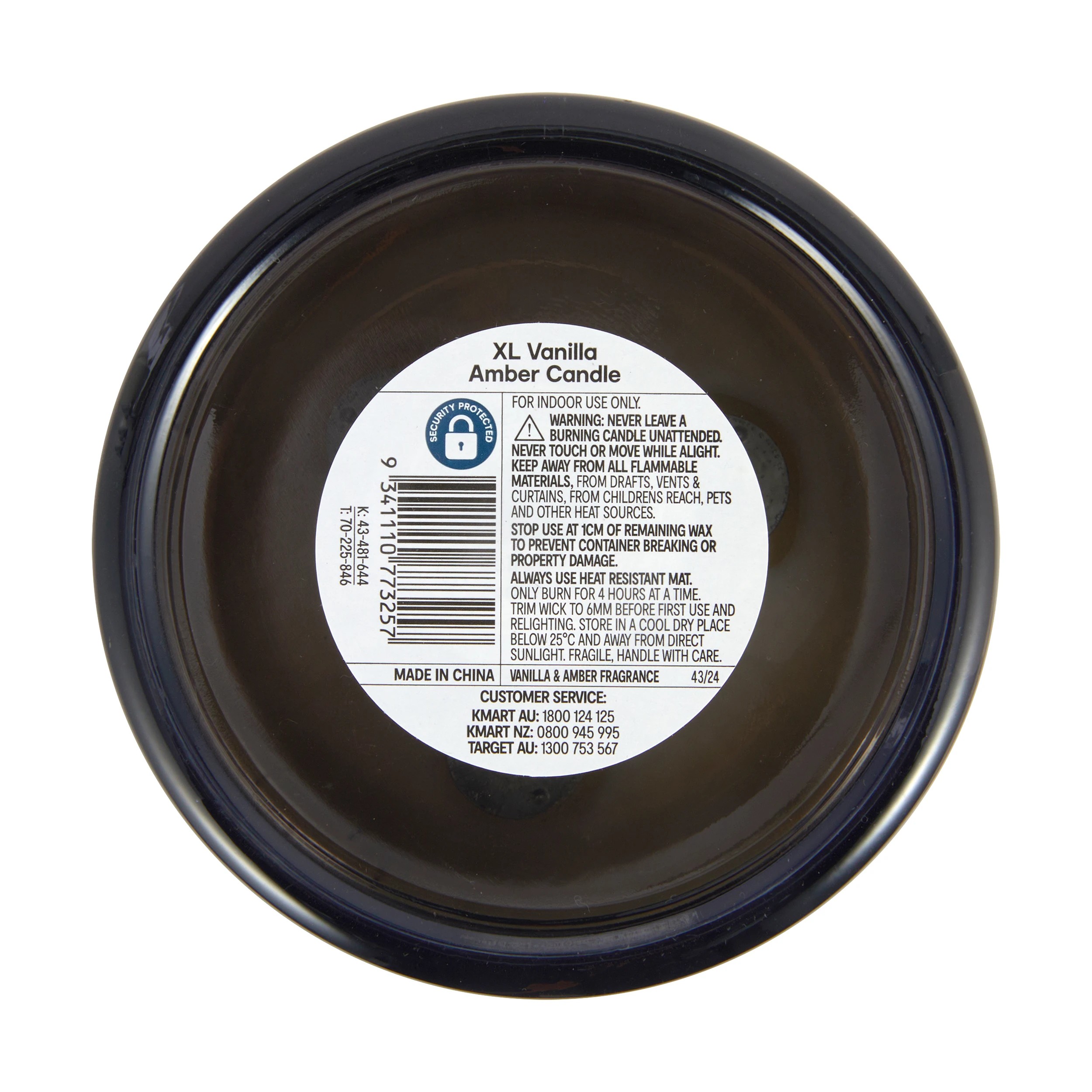 5 XL Vanilla Amber Soy Wax Blend Scented Candle, 5 of 5