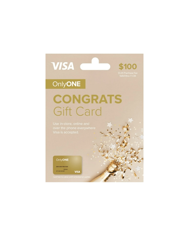 Only One VISA $100 Congrats Gift 