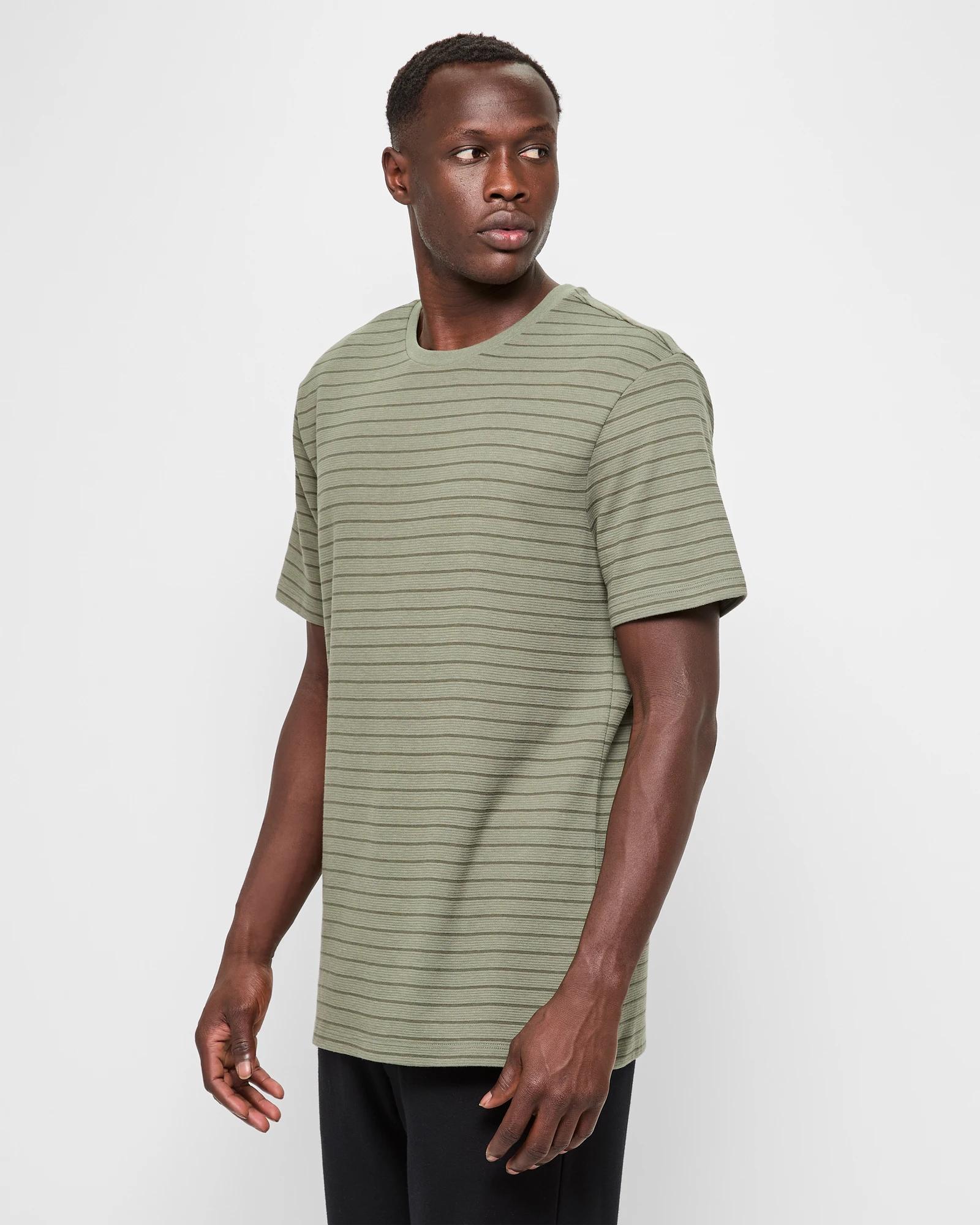3 Australian Cotton Blend Textured Sleep T-shirt - Maxx GREEN, 3 of 5