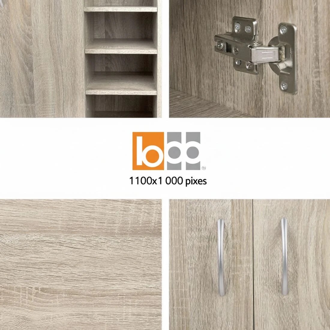 8 Artiss Shoe Rack Cabinet 21 Pairs Adjustable Shelves - Brown, 8 of 10