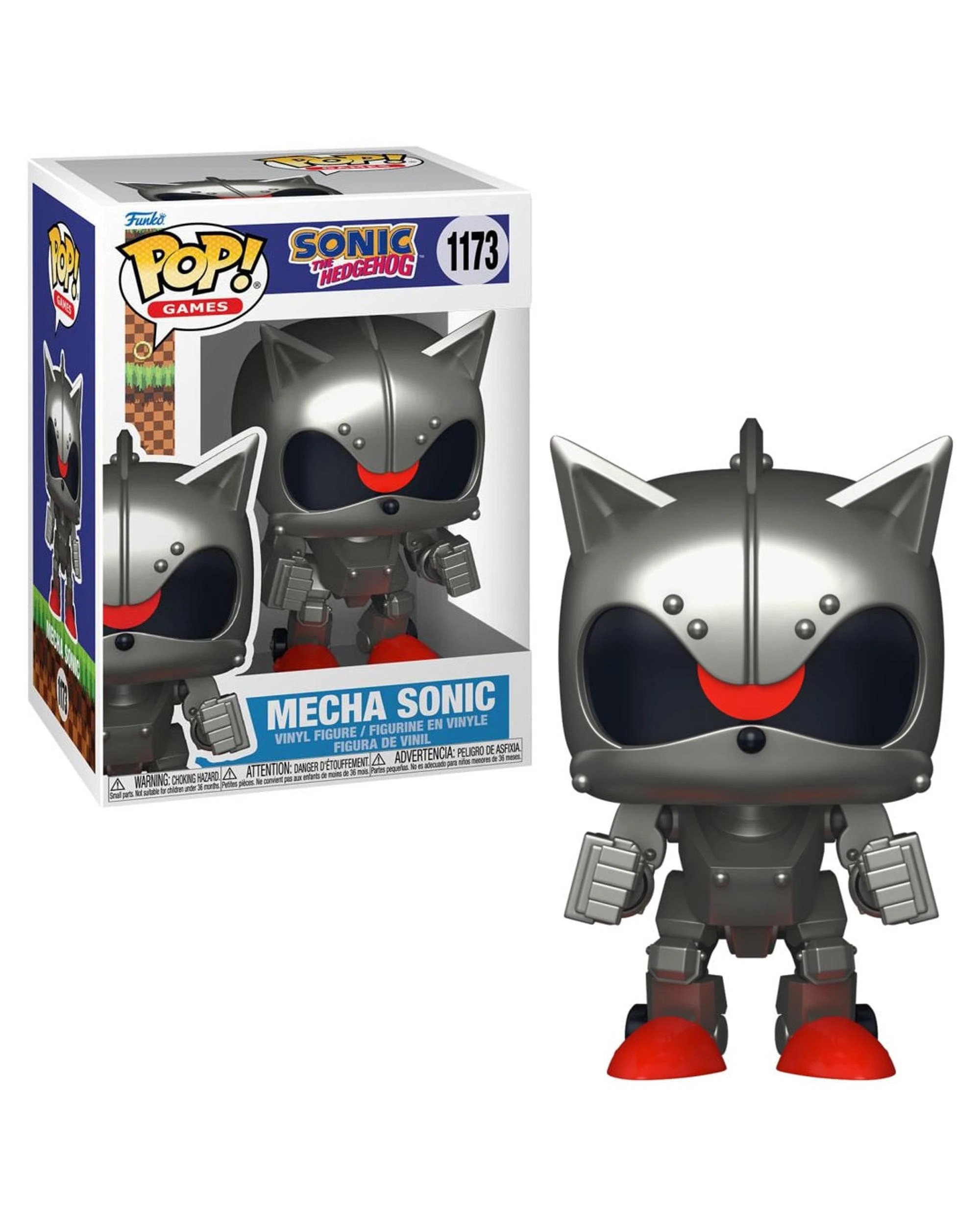 1 Sonic the Hedgehog Mecha Sonic Funko POP! Vinyl, 1 of 3