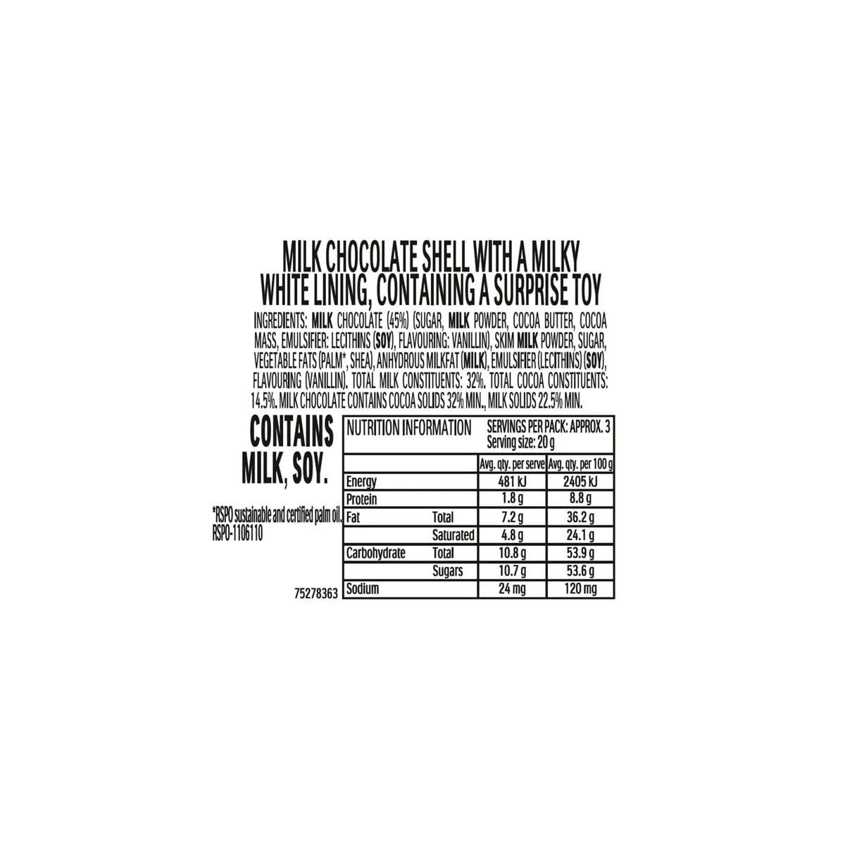 2 Kinder Surprise Milk Chocolate Easter Bunny 75g - Pink, 2 of 2